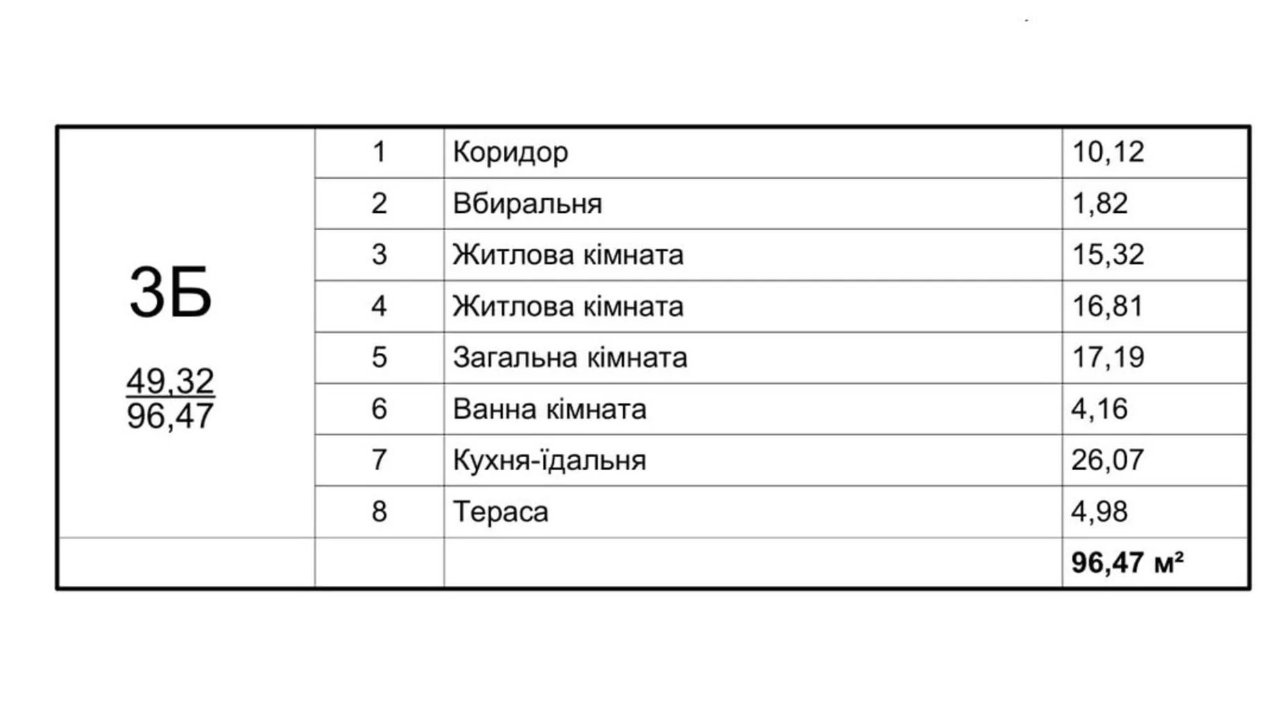 Продается 3-комнатная квартира 96.47 кв. м в Буче, бул. Леонида Бирюкова, 2А - фото 3