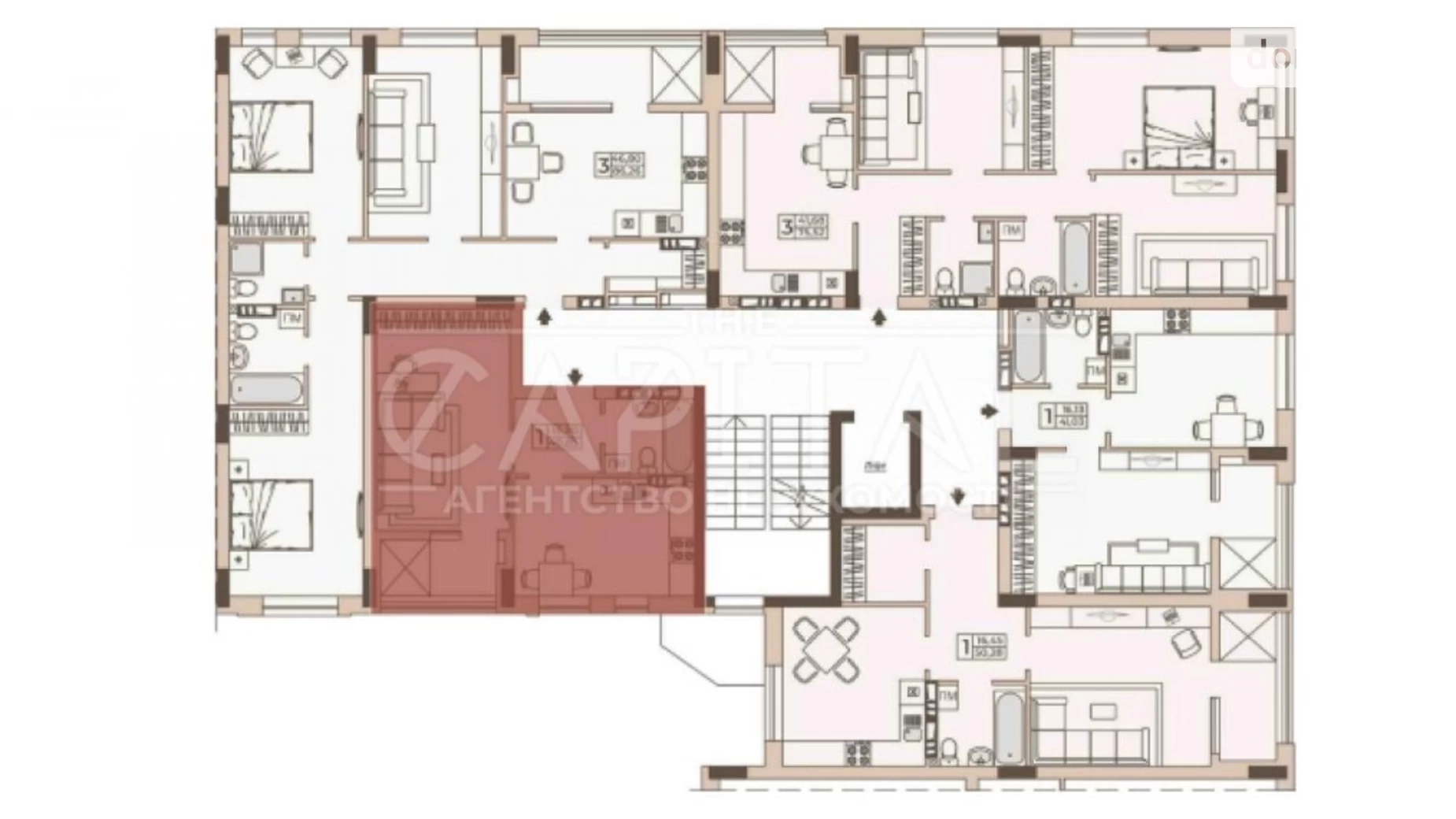 Продается 1-комнатная квартира 40.85 кв. м в Киеве, ул. Николая Юнкерова, 37