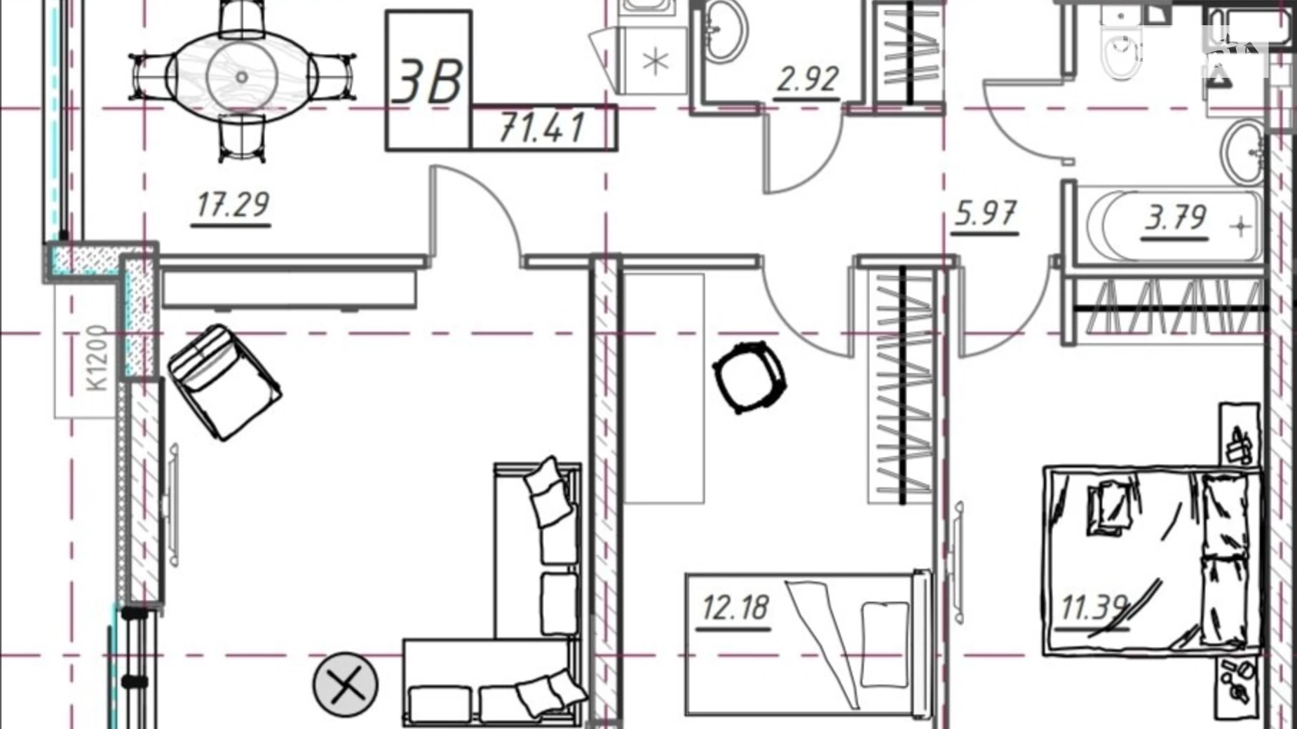 Продается 3-комнатная квартира 72 кв. м в Одессе, ул. Академика Филатова, 2/2