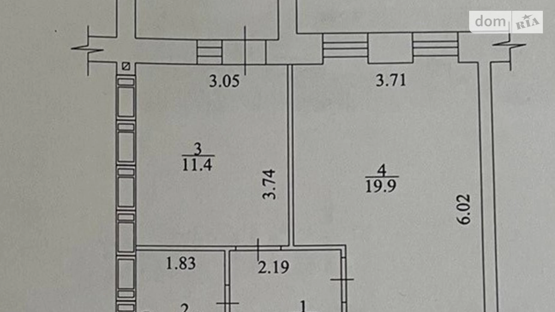 Продається 1-кімнатна квартира 42 кв. м у Харкові, вул. Єлизаветинська, 2Б