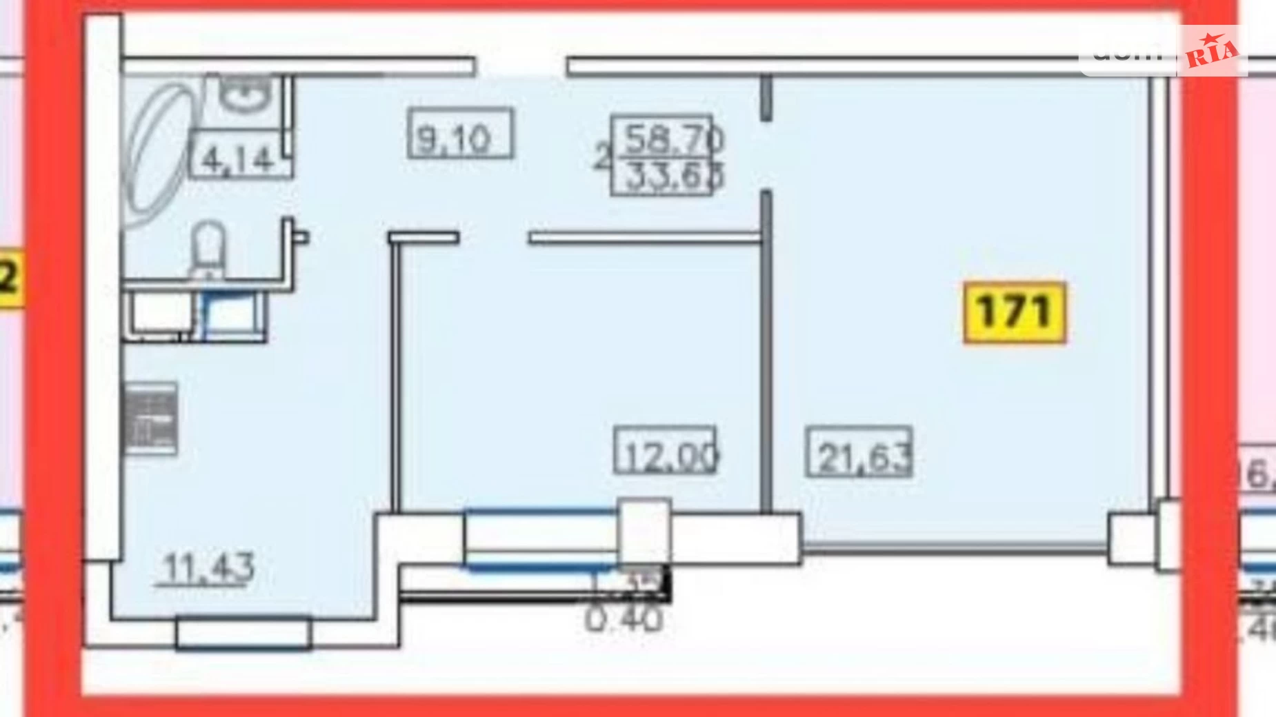 Продается 2-комнатная квартира 62 кв. м в Одессе, бул. Французский, 60Б