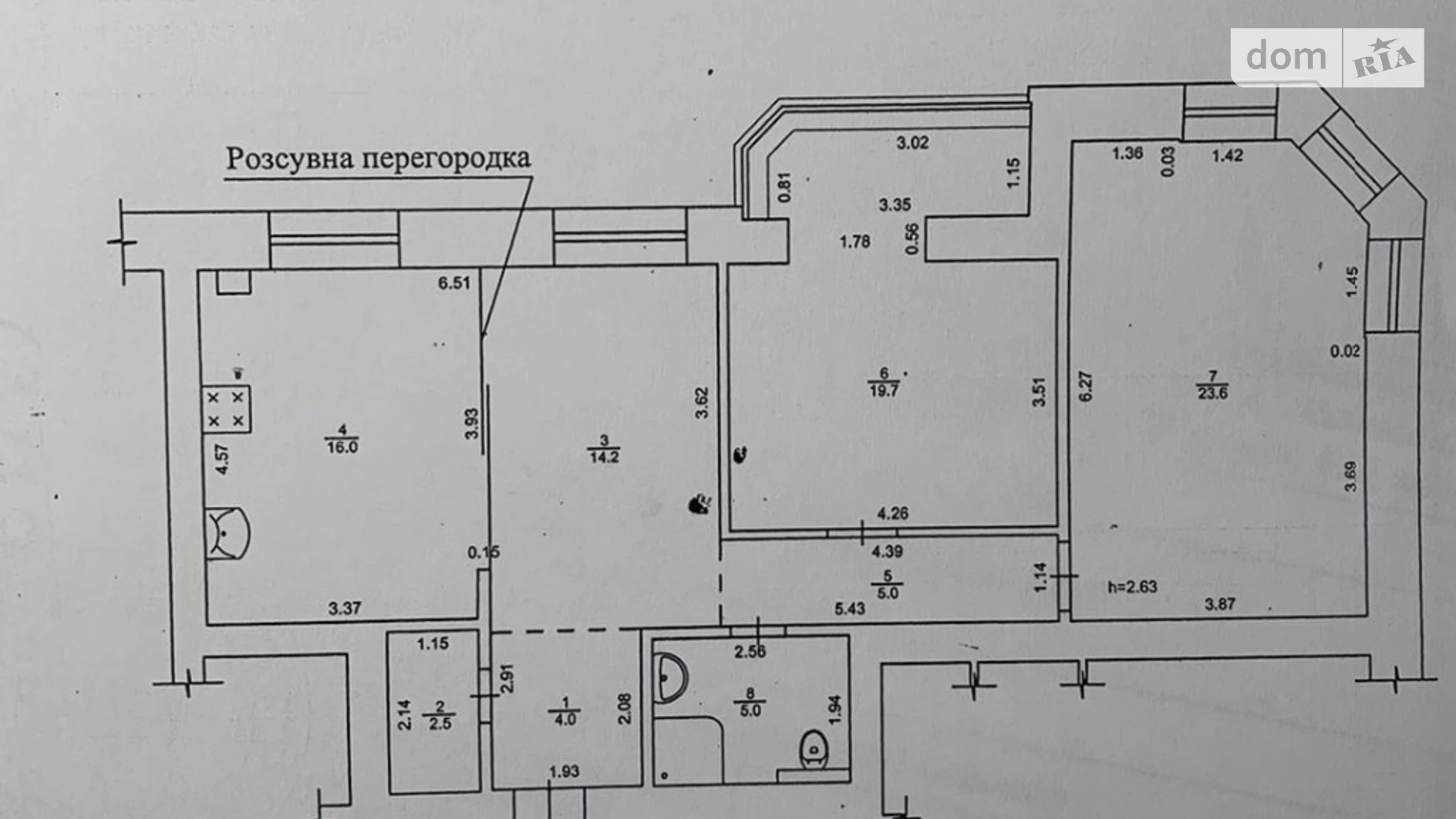 Продається 3-кімнатна квартира 90 кв. м у Полтаві, вул. Григорія Левченка(Сапіго) - фото 11