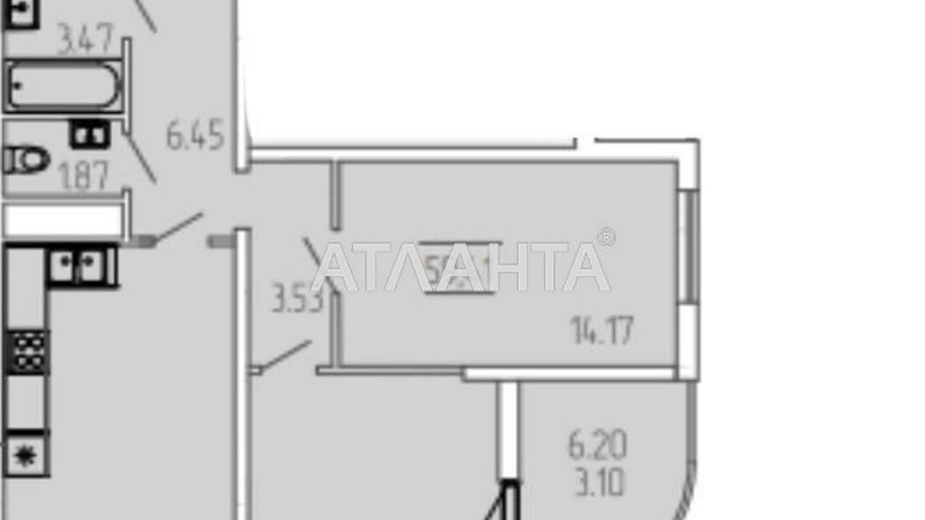 Продается 2-комнатная квартира 59.4 кв. м в Одессе, ул. Краснова - фото 5