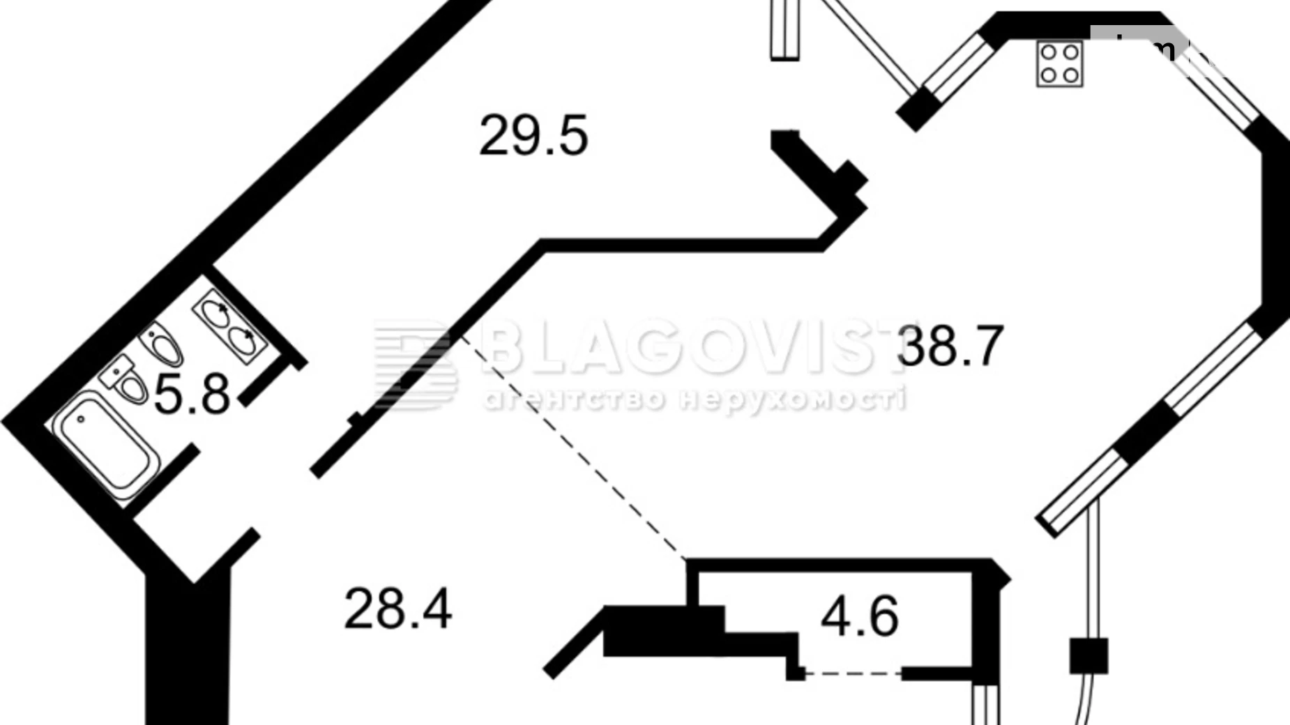 Продается 3-комнатная квартира 132 кв. м в Киеве, бул. Тараса Шевченко, 11