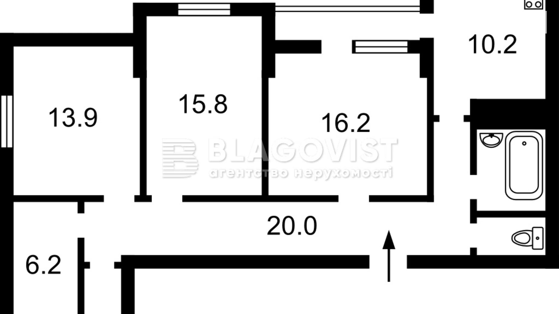 Продается 3-комнатная квартира 93 кв. м в Киеве, ул. Ивана Гонты, 7