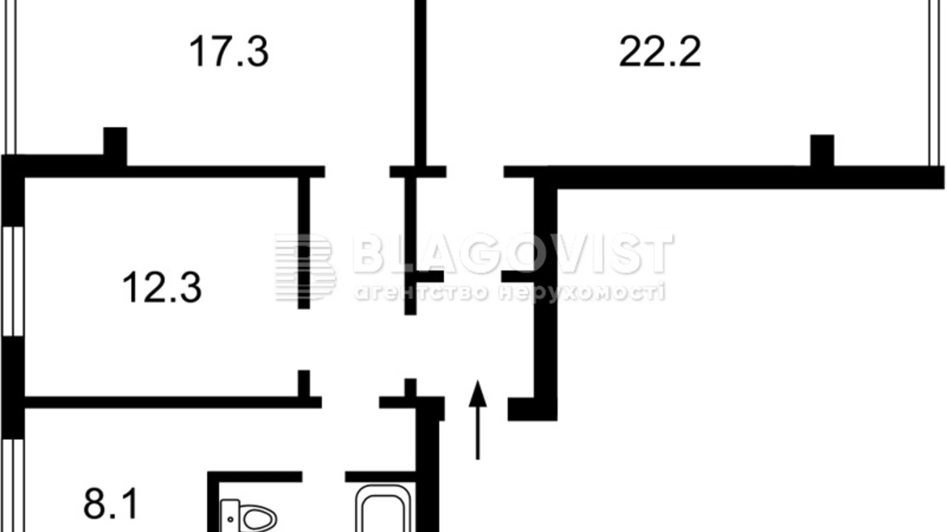 Продается 3-комнатная квартира 76 кв. м в Киеве, ул. Александра Мишуги, 3