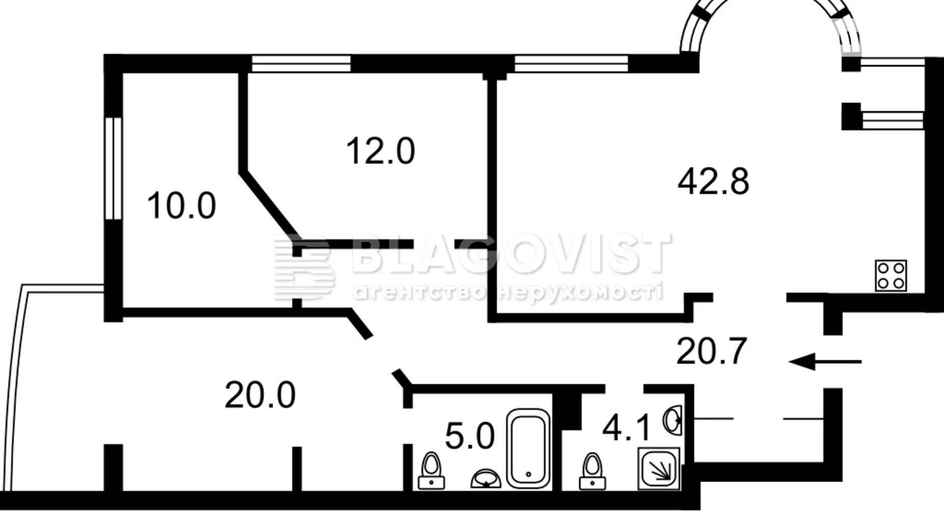 Продается 3-комнатная квартира 113 кв. м в Киеве, пер. Шишкинский, 6/8 - фото 5