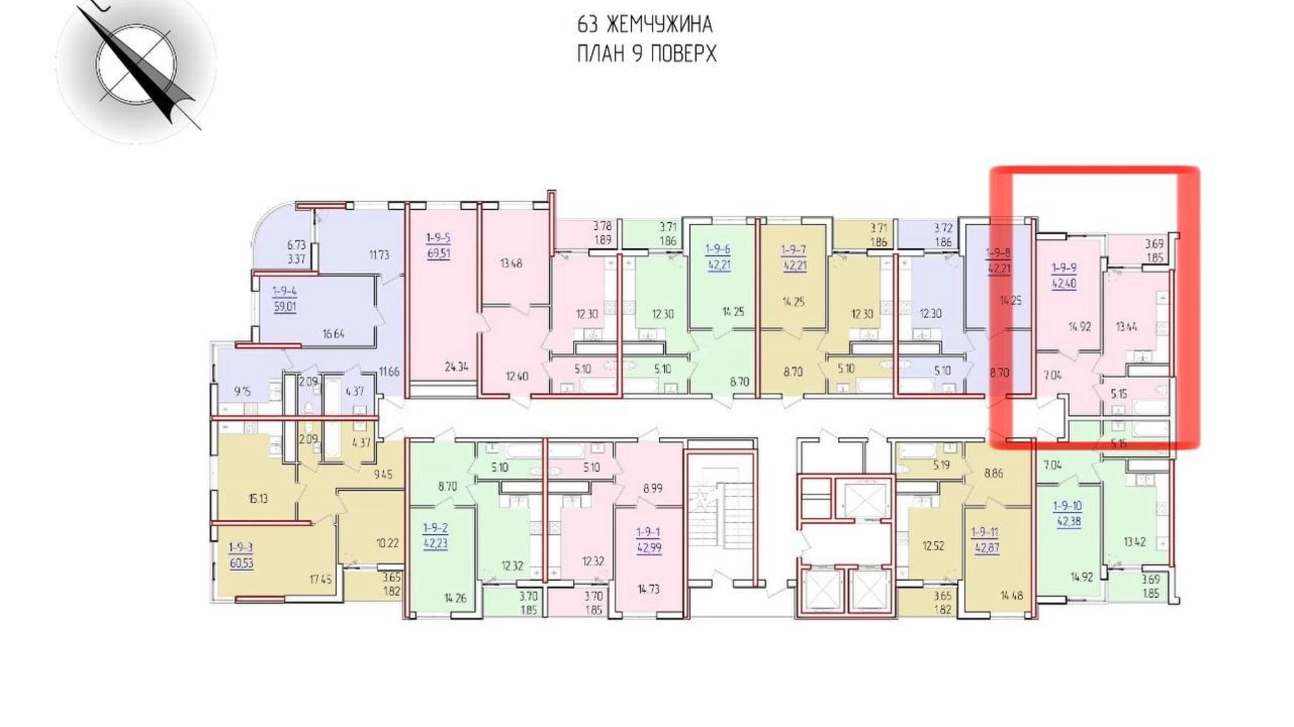 Продается 1-комнатная квартира 42 кв. м в Одессе, ул. Краснова, 3