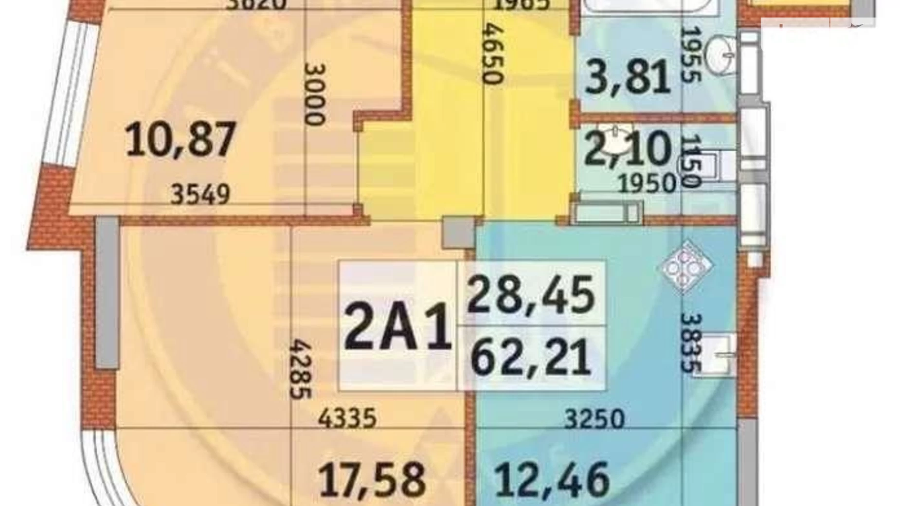 Продается 2-комнатная квартира 62 кв. м в Киеве, ул. Жулянская, 10