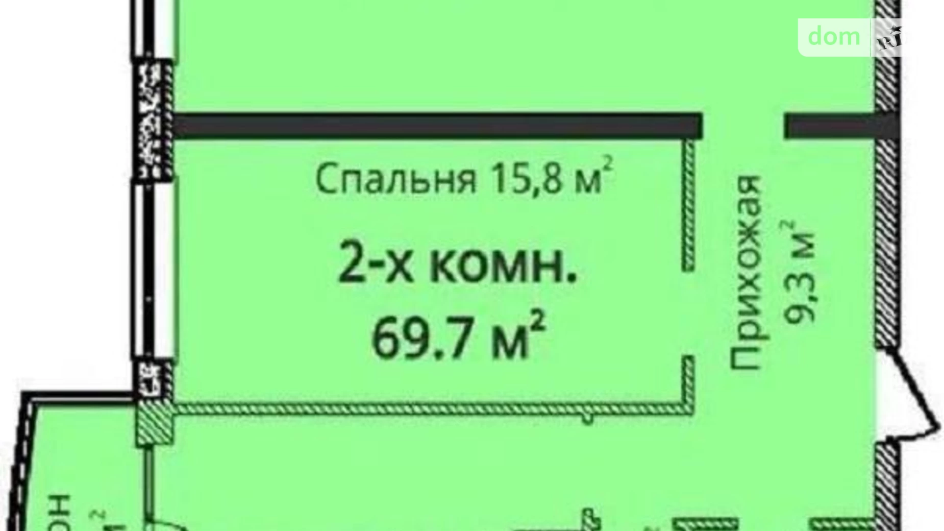 Продається 2-кімнатна квартира 70 кв. м у Одесі, просп. Гагаріна, 19