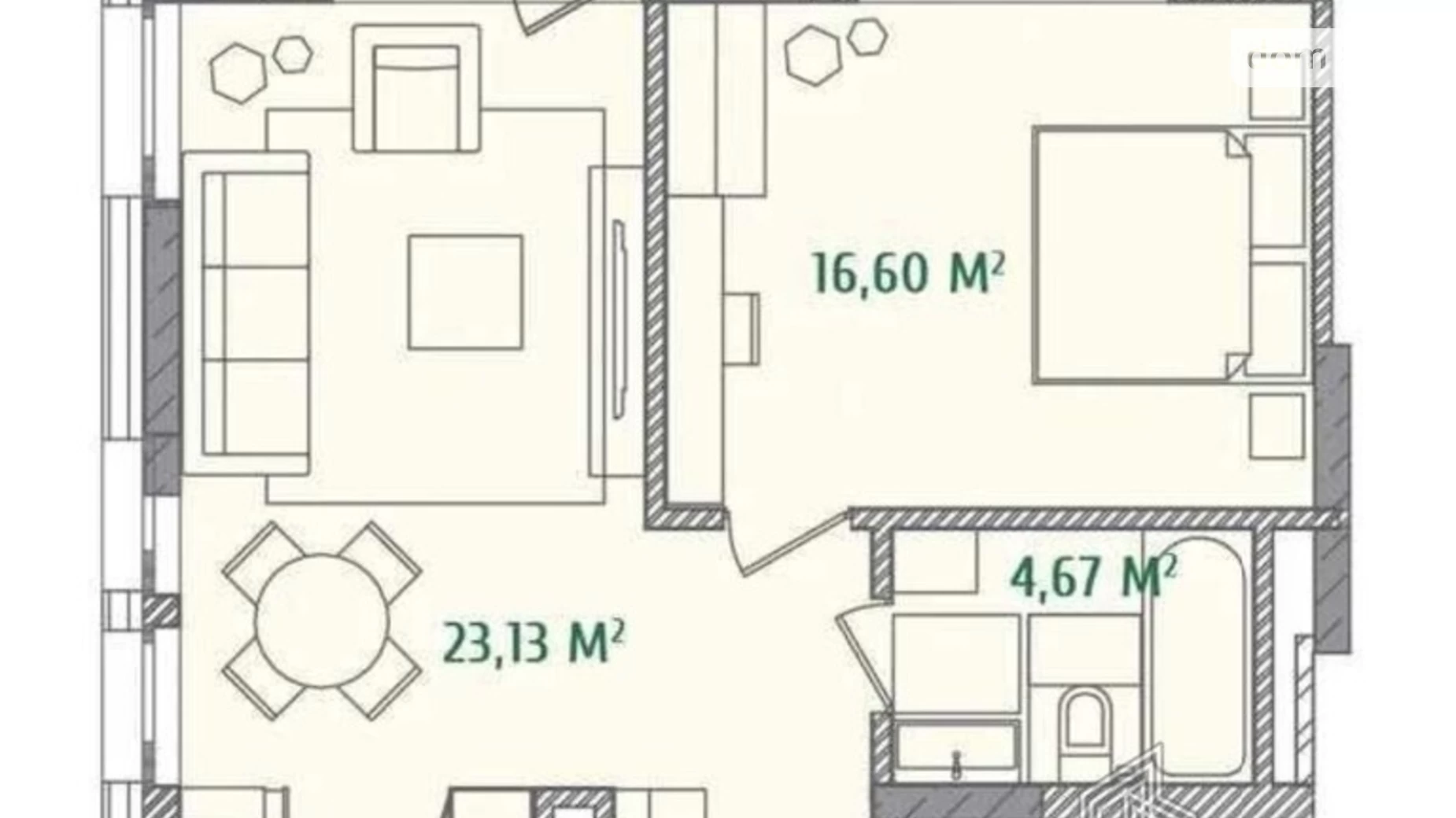 Продается 1-комнатная квартира 55 кв. м в Киеве, ул. Набережно-Крещатицкая, 21 - фото 4