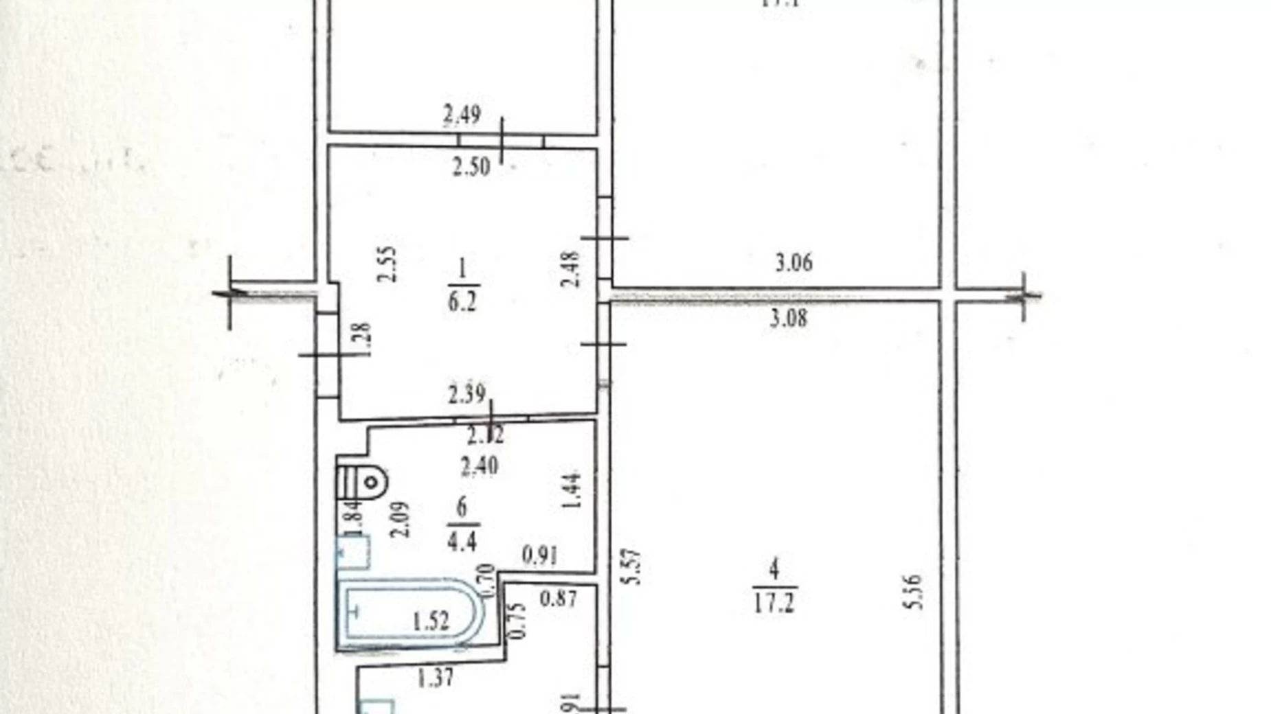 Продается 3-комнатная квартира 61 кв. м в Полтаве, Киевское шоссе - фото 3