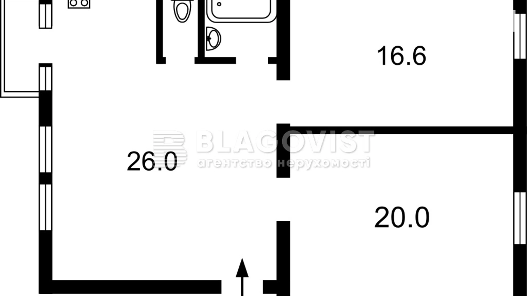 Продається 2-кімнатна квартира 68 кв. м у Києві, вул. Василя Тютюнника, 5 - фото 2