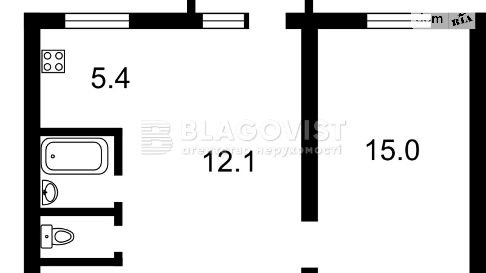 Продается 2-комнатная квартира 45 кв. м в Киеве, ул. Васильевская, 41 - фото 4