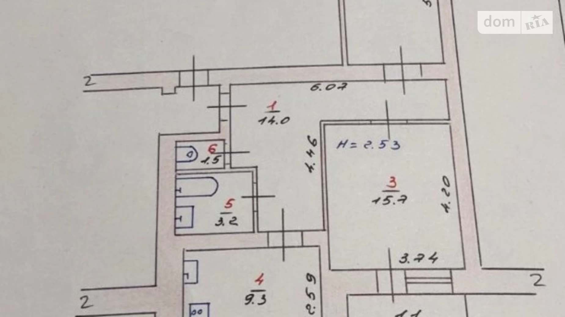 Продается 2-комнатная квартира 61 кв. м в Хмельницком, ул. Черновола, 182Б