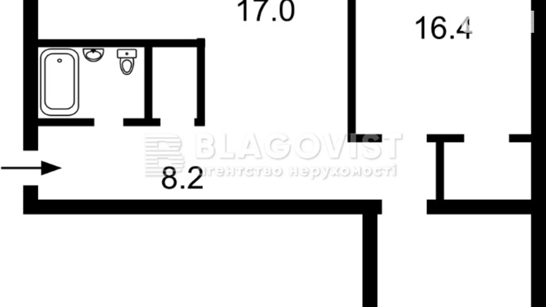 Продается 3-комнатная квартира 56 кв. м в Киеве, просп. Владимира Ивасюка, 11А