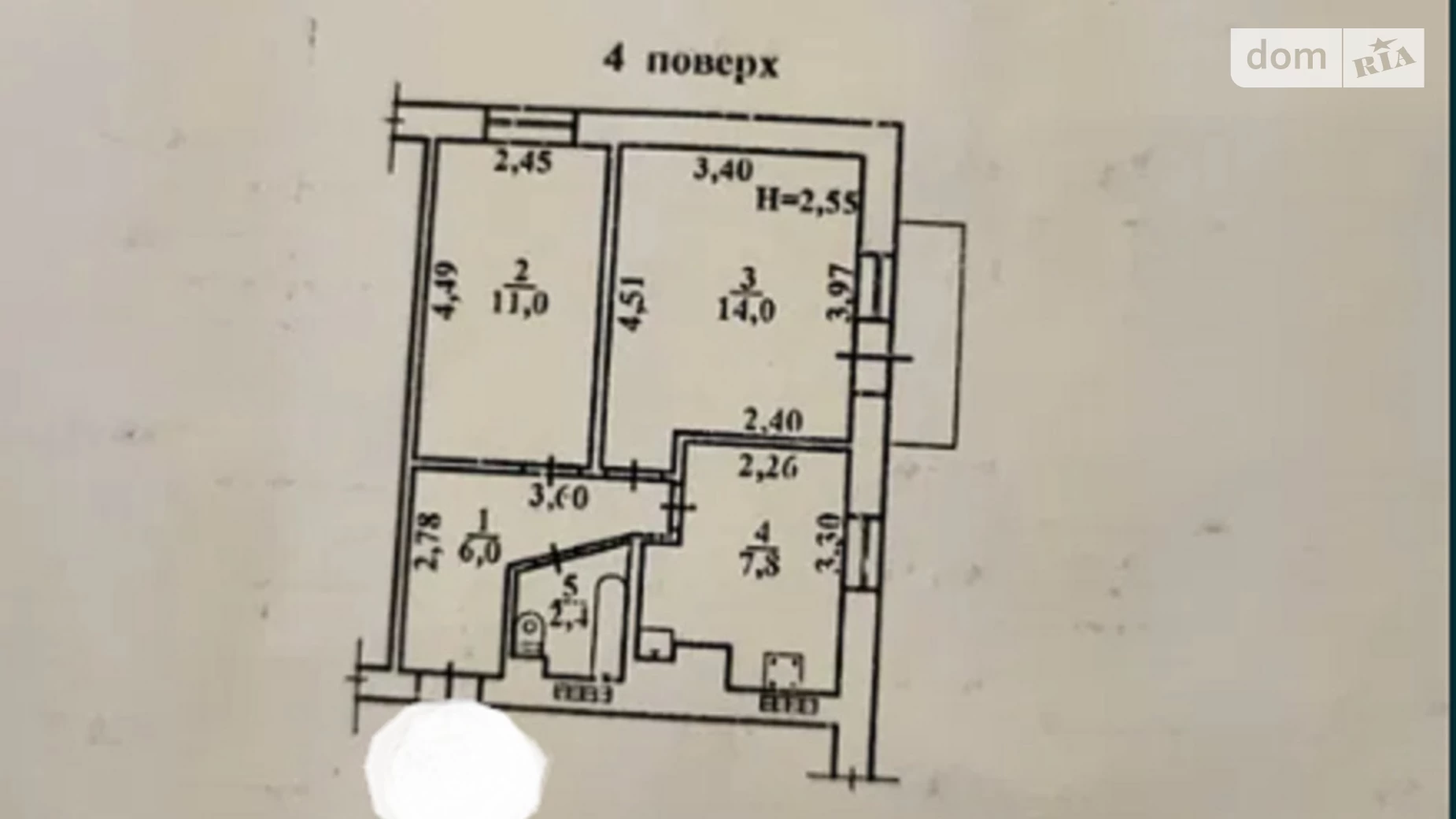 Продается 2-комнатная квартира 49 кв. м в Одессе, ул. Жолио-Кюри, 50