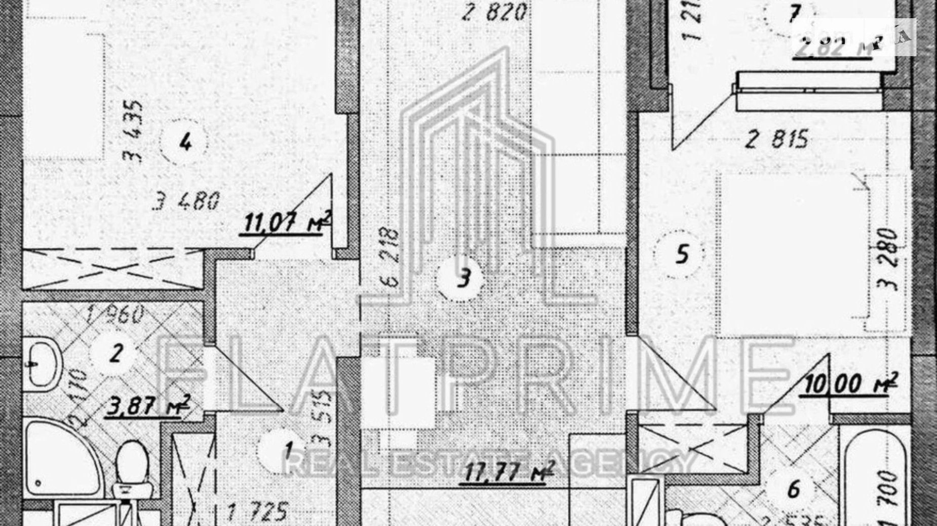 Продается 2-комнатная квартира 54.4 кв. м в Киеве, ул. Святослава Храброго, 11