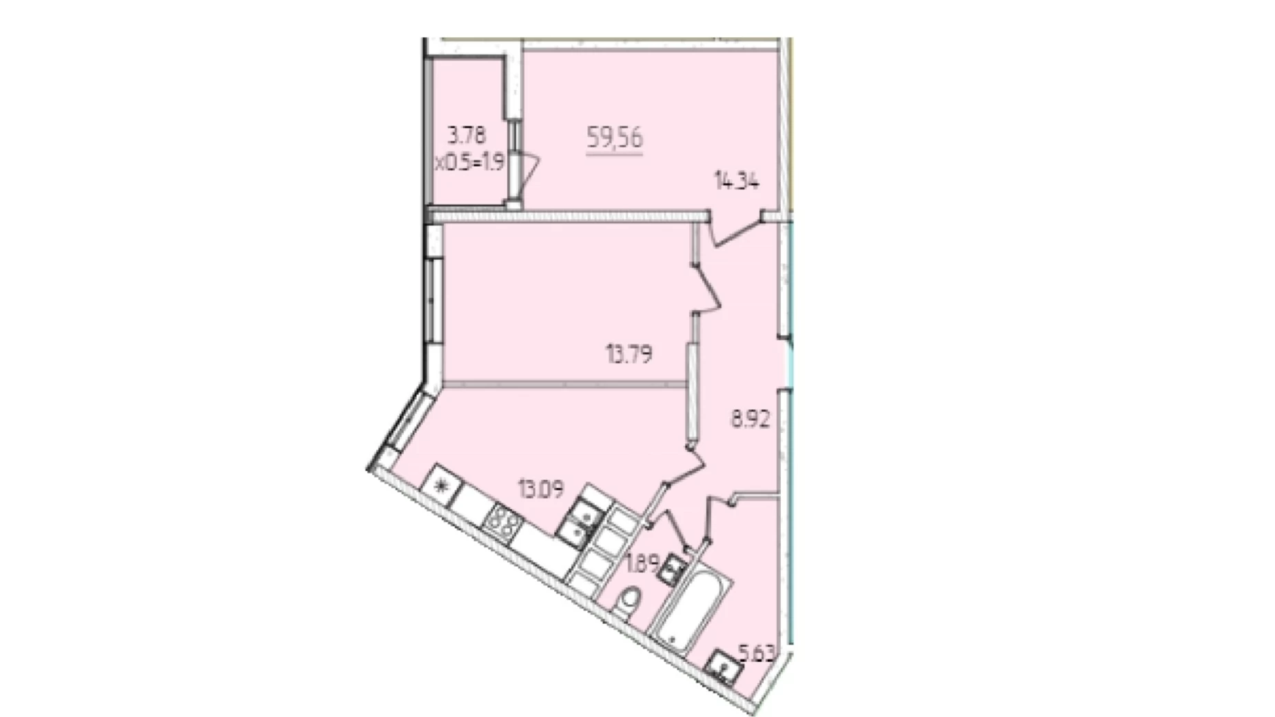 Продается 2-комнатная квартира 60 кв. м в Одессе, ул. Краснова, 3/60