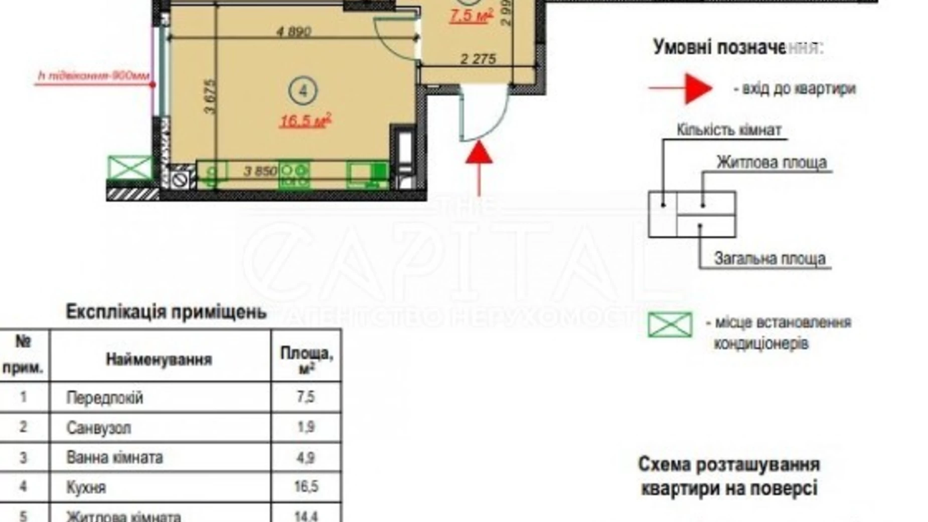 Продается 2-комнатная квартира 63 кв. м в Гатном, бул. Приозёрный