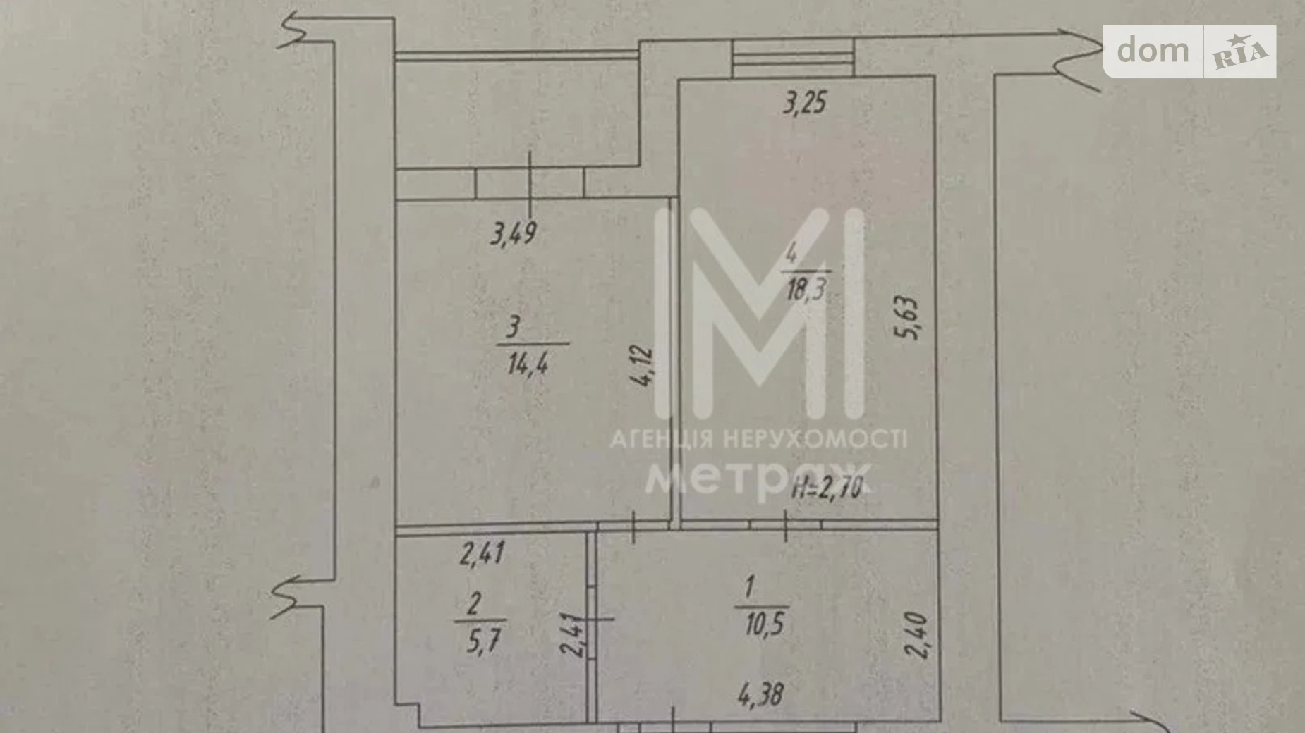 Продається 1-кімнатна квартира 51 кв. м у Харкові, вул. Станіслава Партали(Балакірєва), 19А