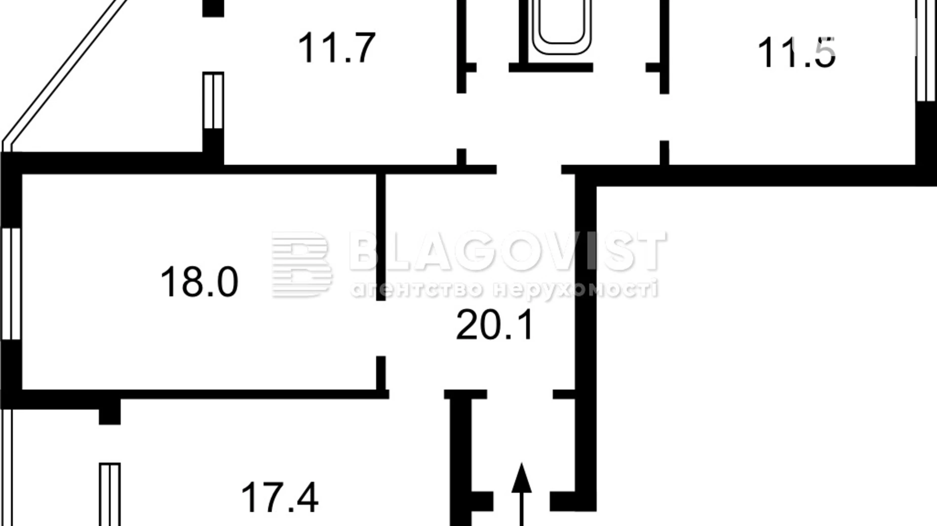 Продается 3-комнатная квартира 93 кв. м в Киеве, ул. Левка Лукьяненко, 15Г