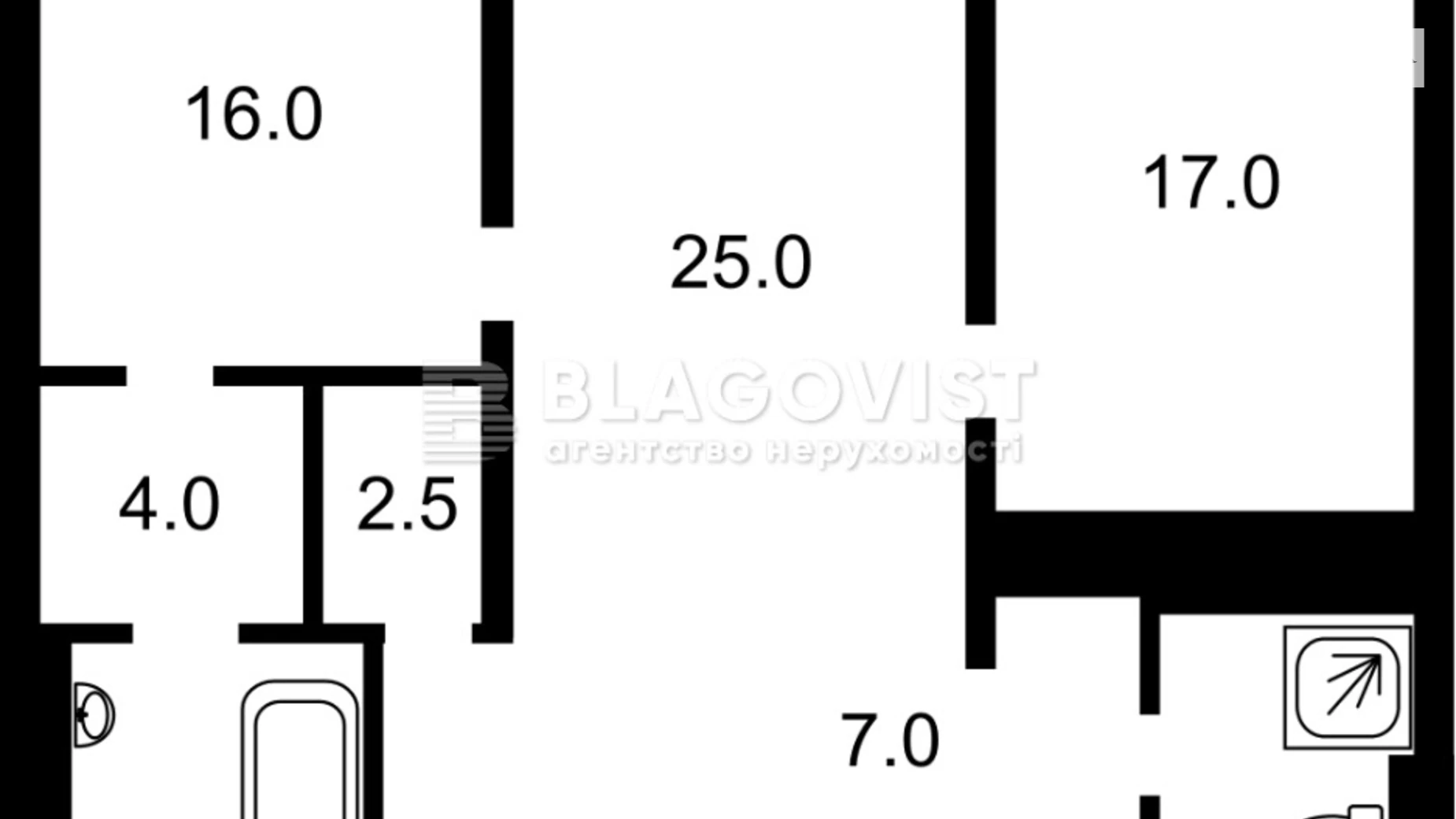 Продается 2-комнатная квартира 74 кв. м в Киеве, ул. Михаила Максимовича, 32А - фото 2