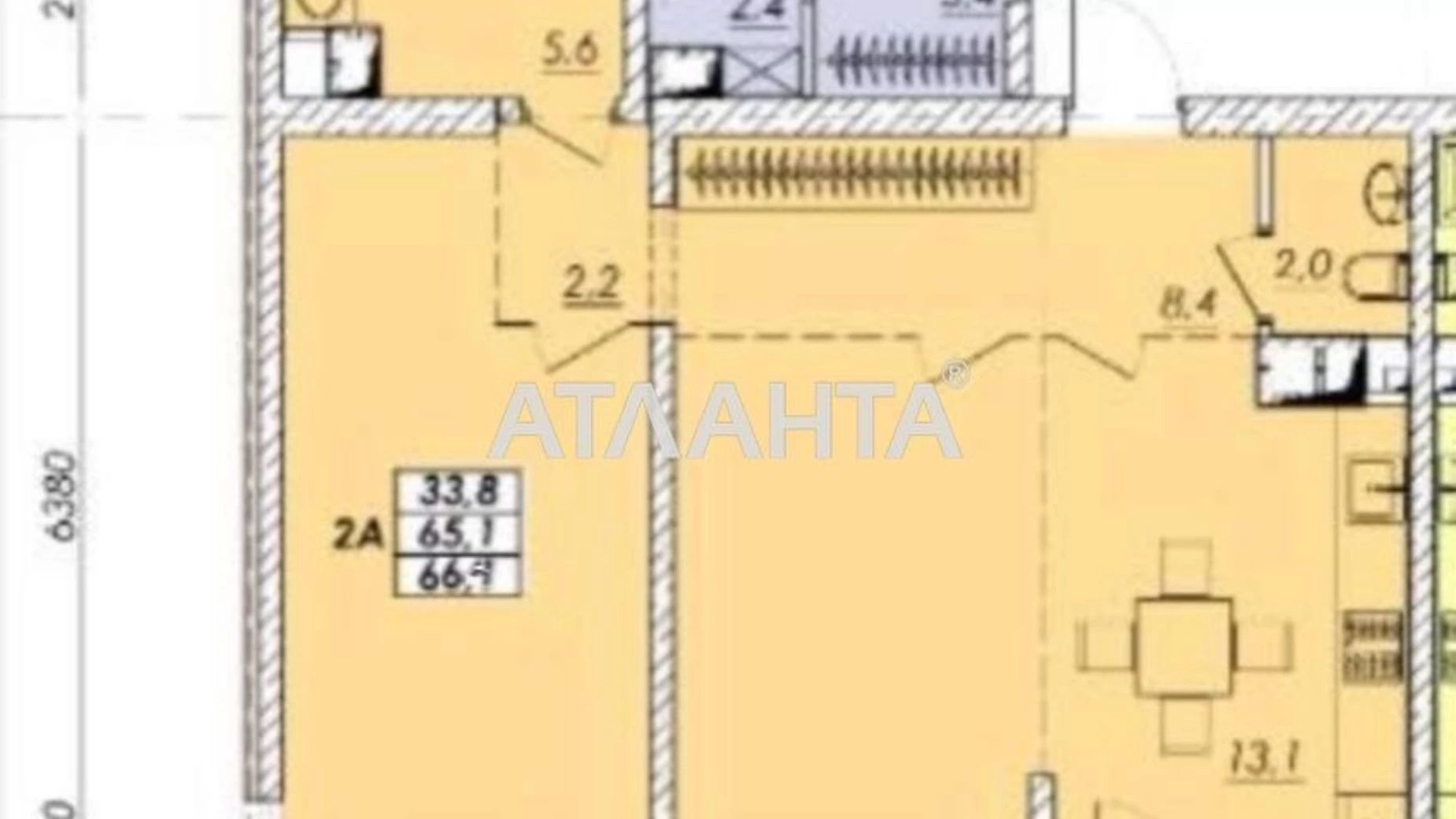 Продается 2-комнатная квартира 68 кв. м в Одессе, ул. Прохоровская