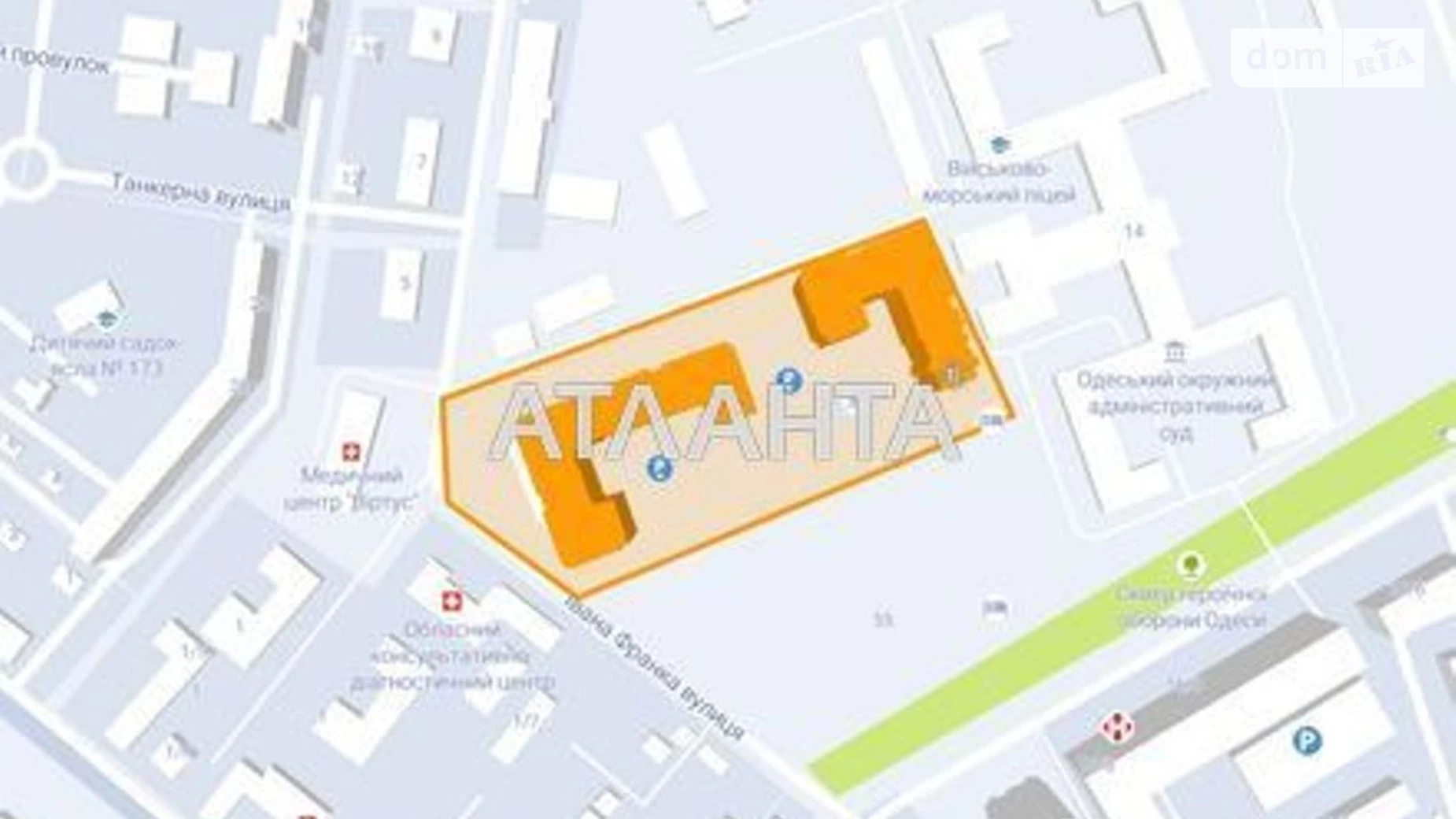 Продается 1-комнатная квартира 48.39 кв. м в Одессе, ул. Ивана Франко