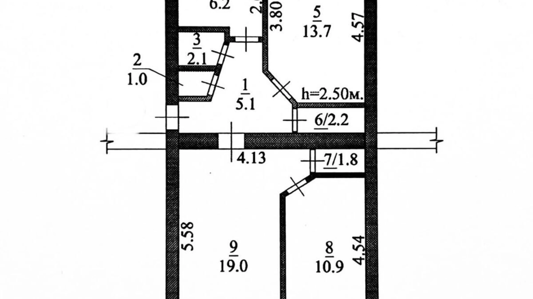 Продается 3-комнатная квартира 62.8 кв. м в Николаеве, ул. Радужная