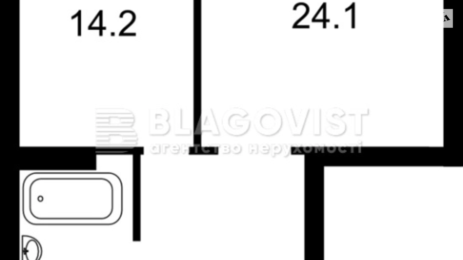 Продається 1-кімнатна квартира 62 кв. м у Києві, вул. Бориспільська, 4