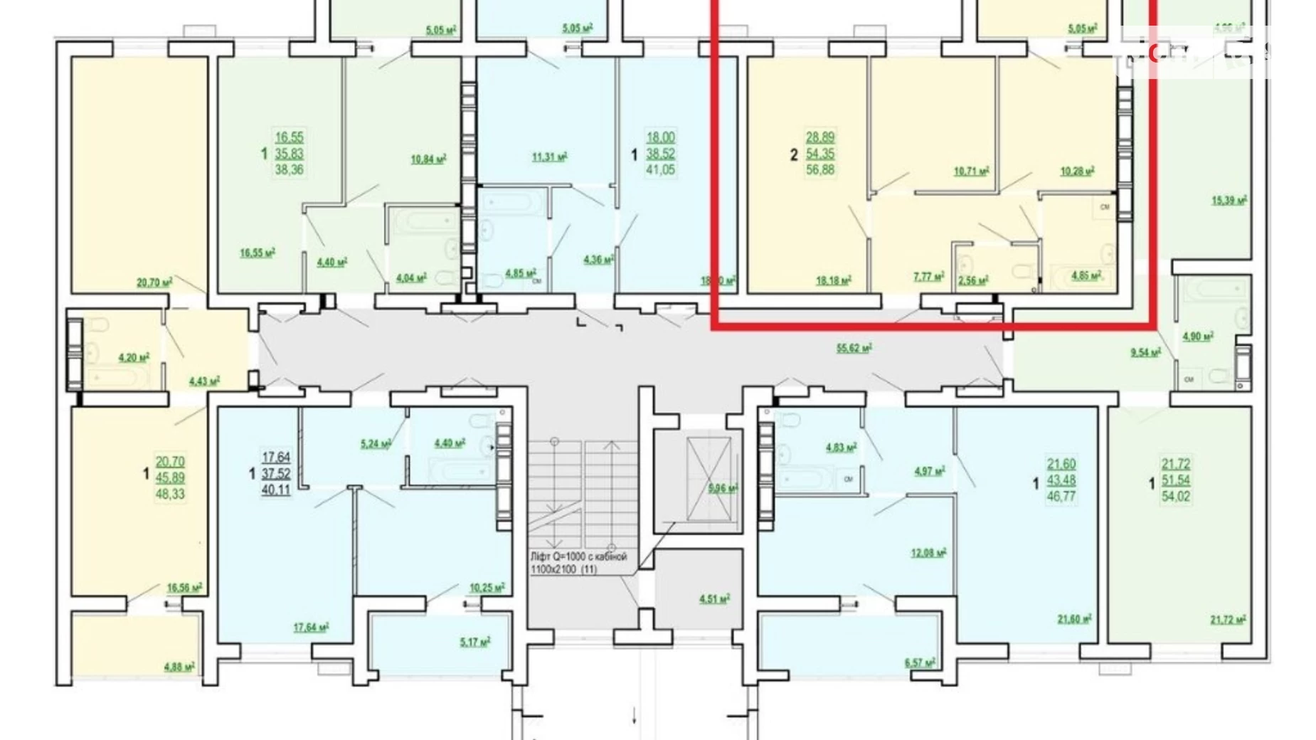 Продается 2-комнатная квартира 57 кв. м в Харькове, ул. Полтавский Шлях, 186