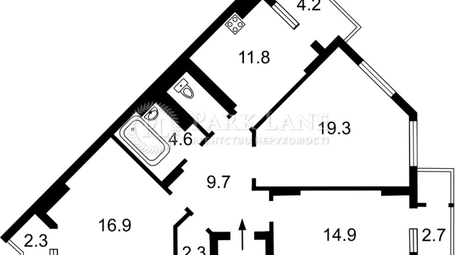 Продается 3-комнатная квартира 85 кв. м в Киеве, ул. Михаила Донца, 2