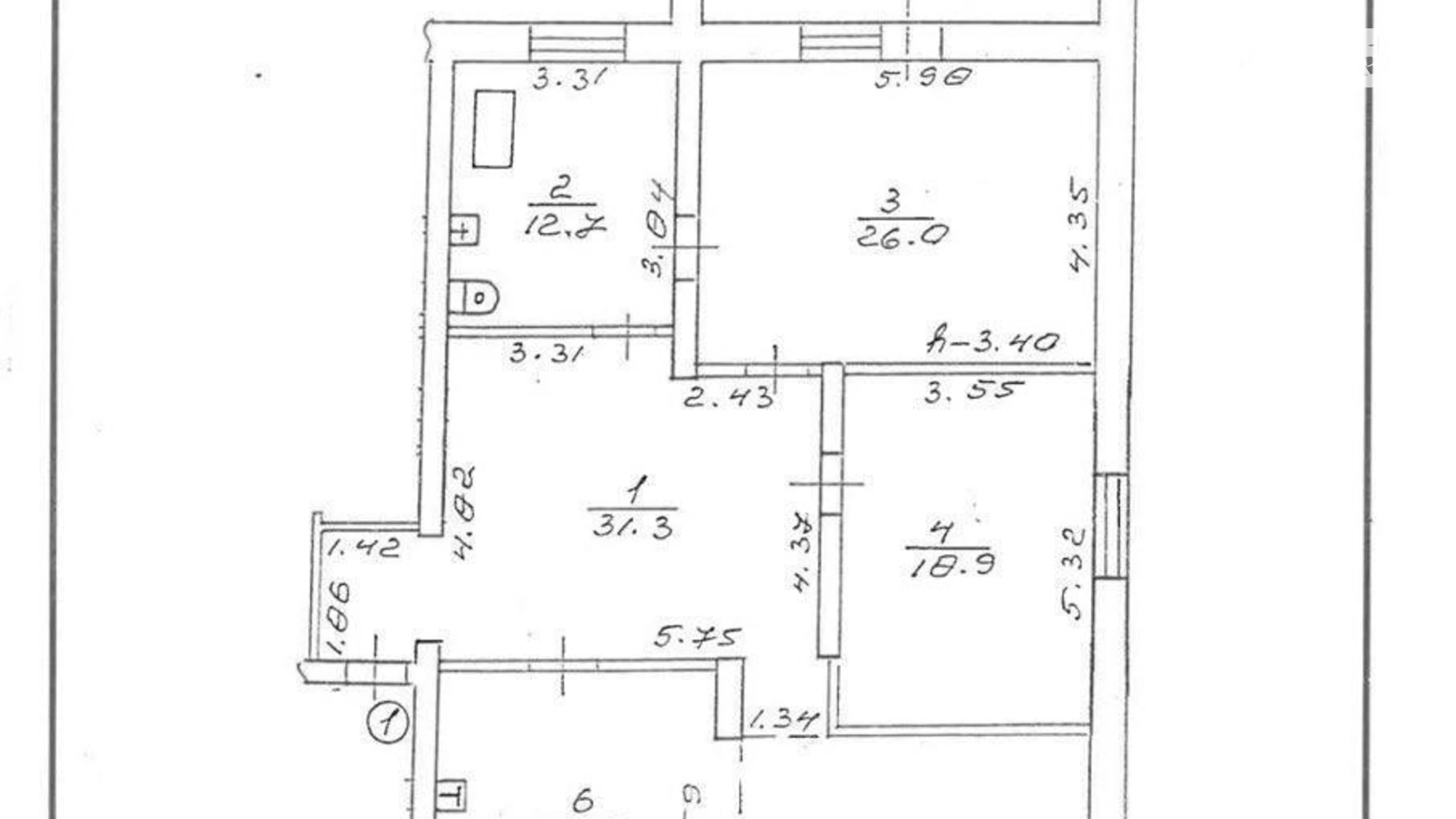 Продается 3-комнатная квартира 139.1 кв. м в Ивано-Франковске, ул. Василиянок