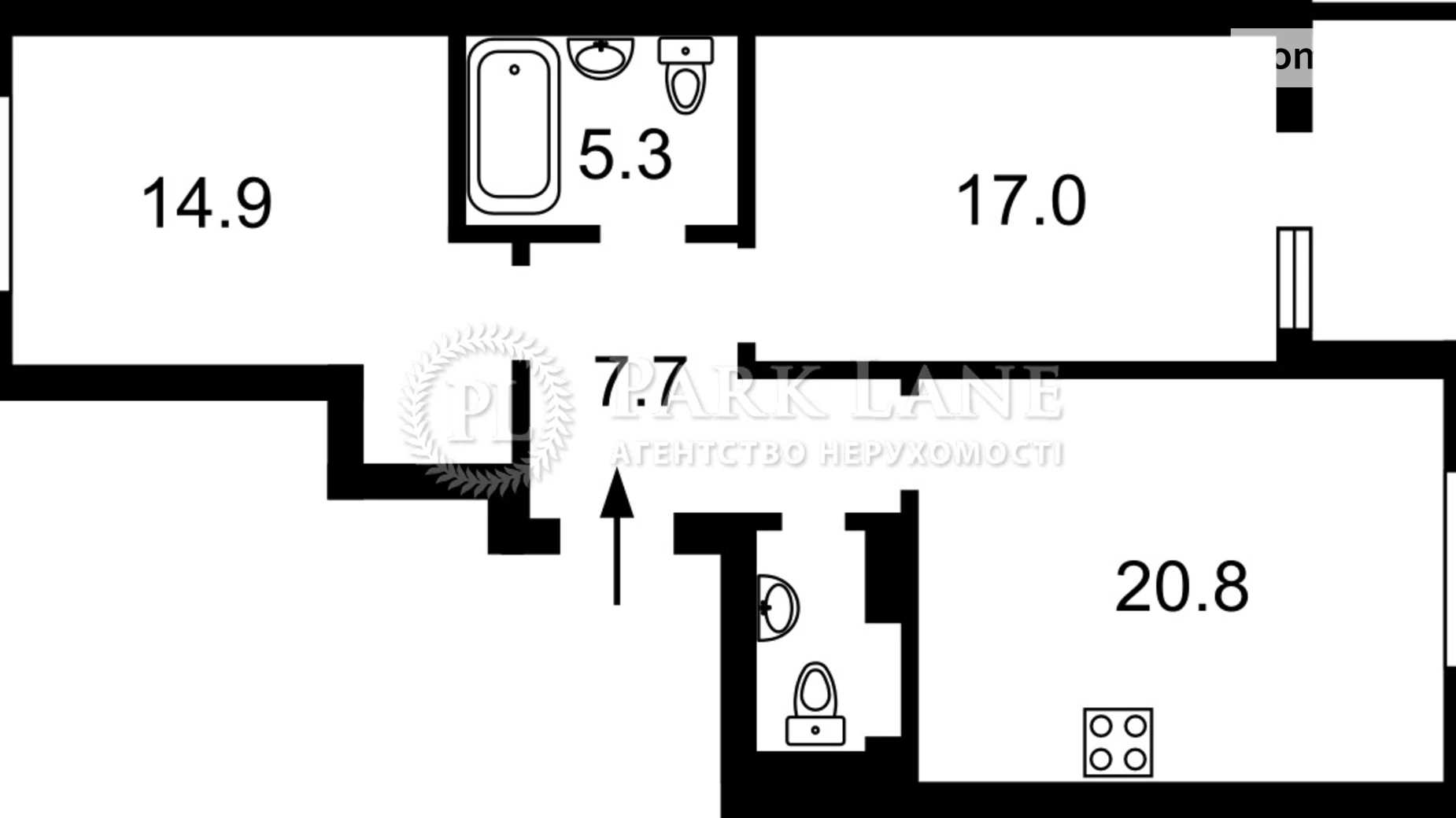 Продается 2-комнатная квартира 72 кв. м в Киеве, ул. Академика Заболотного, 15Б