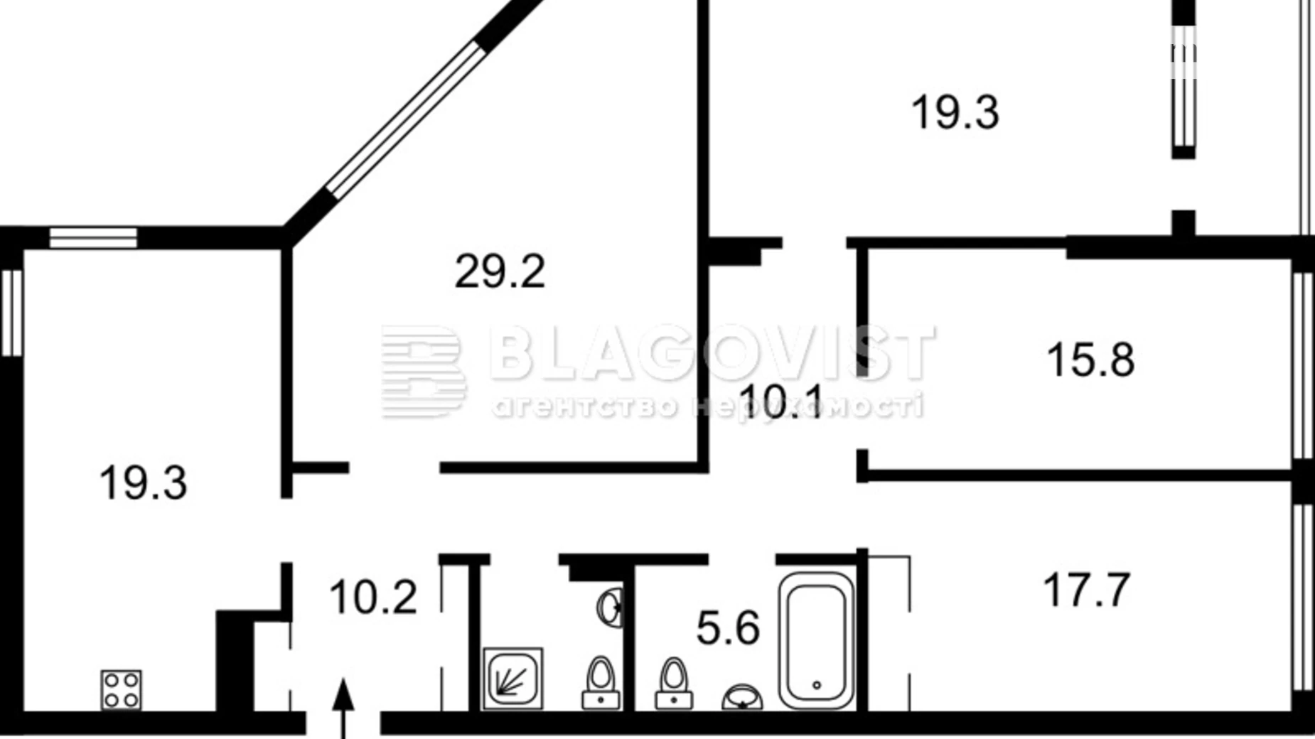 Продается 4-комнатная квартира 134.1 кв. м в Киеве, просп. Берестейский(Победы), 55А - фото 5