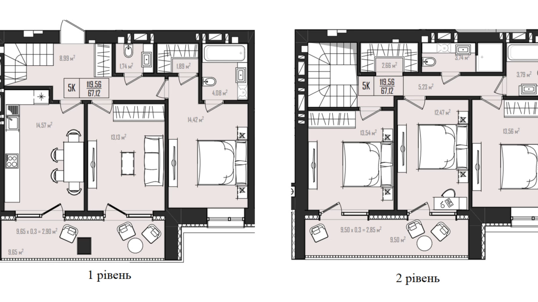 Продается 5-комнатная квартира 126.41 кв. м в Хмельницком - фото 3