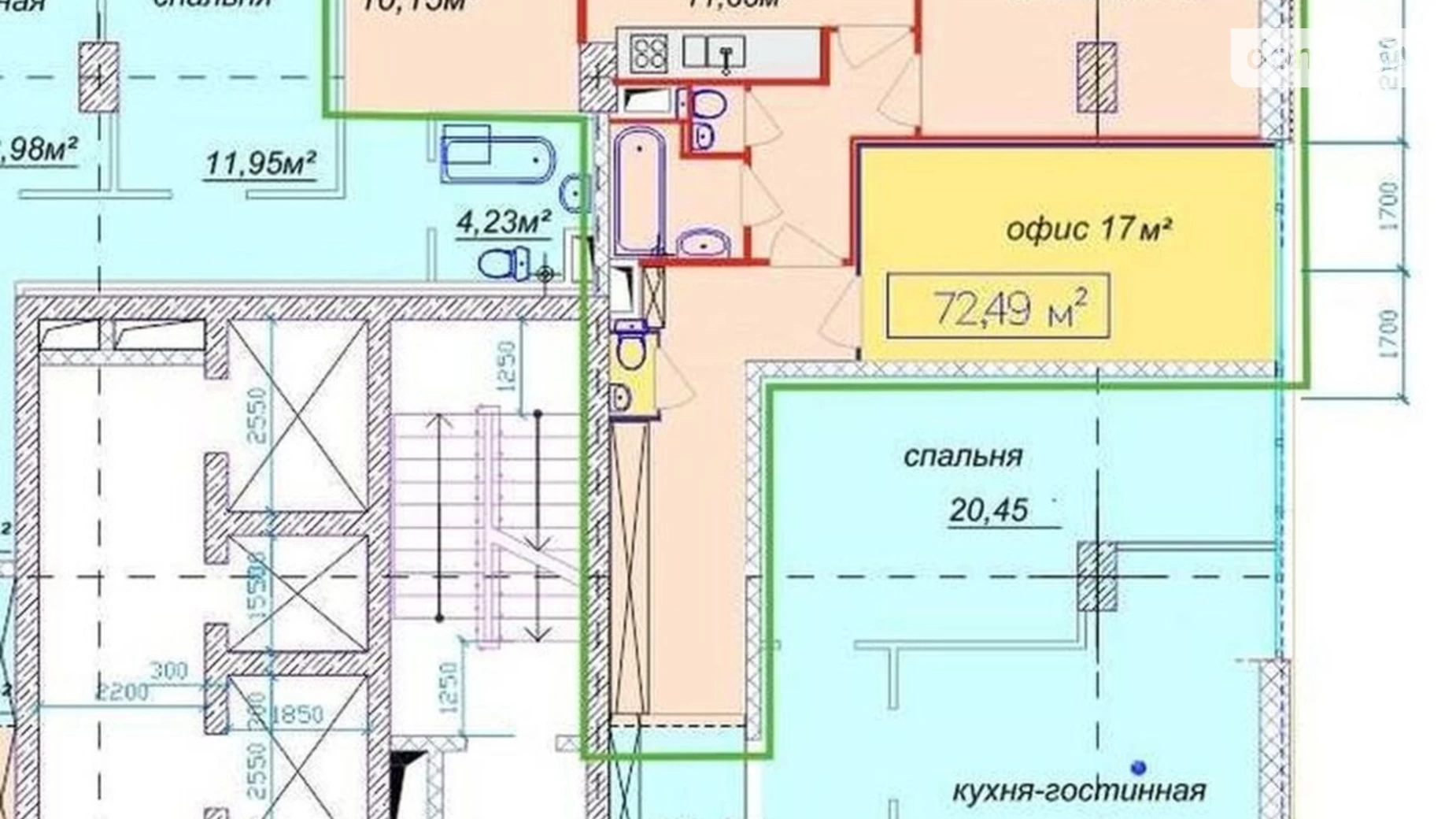 Продается 4-комнатная квартира 72 кв. м в Днепре, ул. Европейская, 9А - фото 3