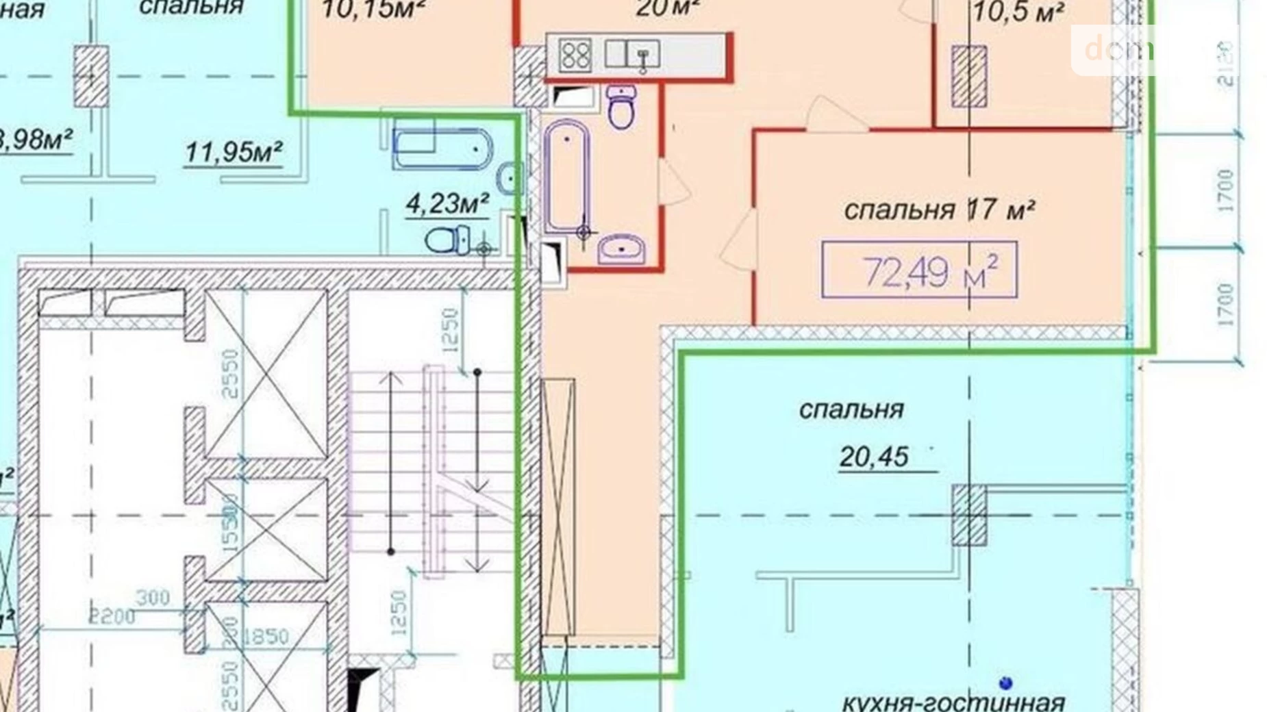 Продається 4-кімнатна квартира 72 кв. м у Дніпрі, вул. Європейська, 9А