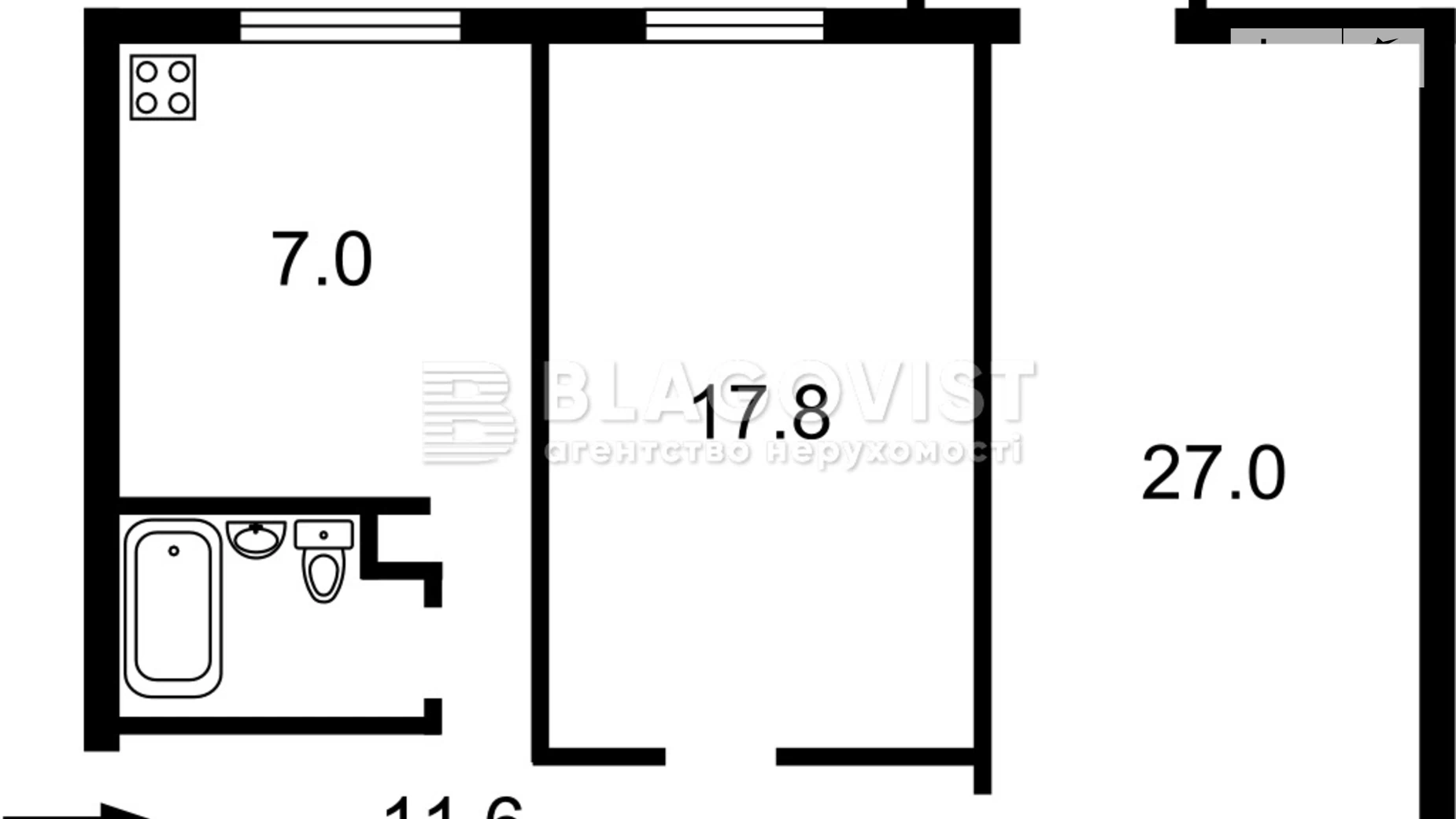 Продается 2-комнатная квартира 67 кв. м в Киеве, ул. Саксаганского, 89А