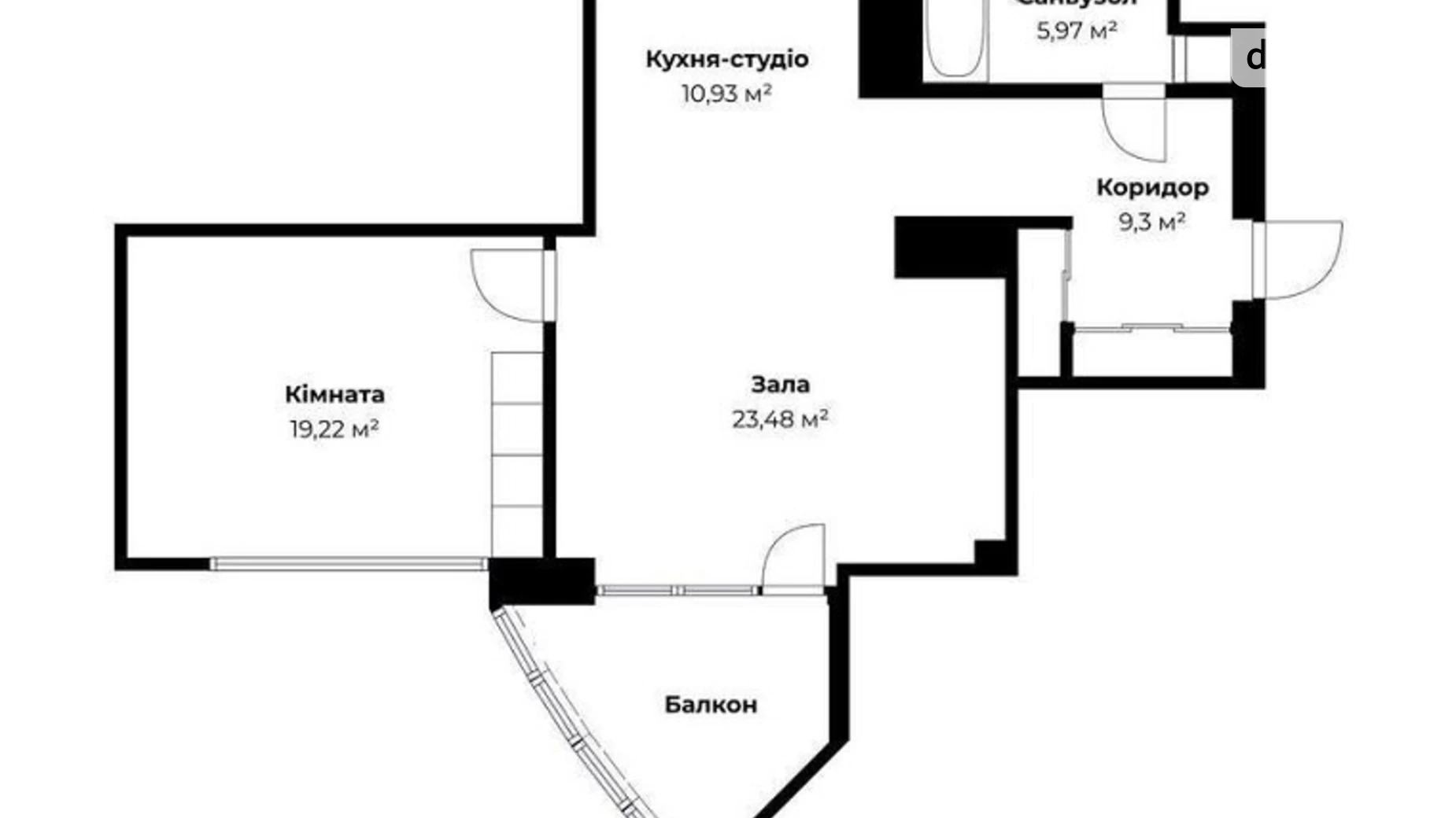 Продается 2-комнатная квартира 72 кв. м в Киеве, ул. Глубочицкая, 32Б