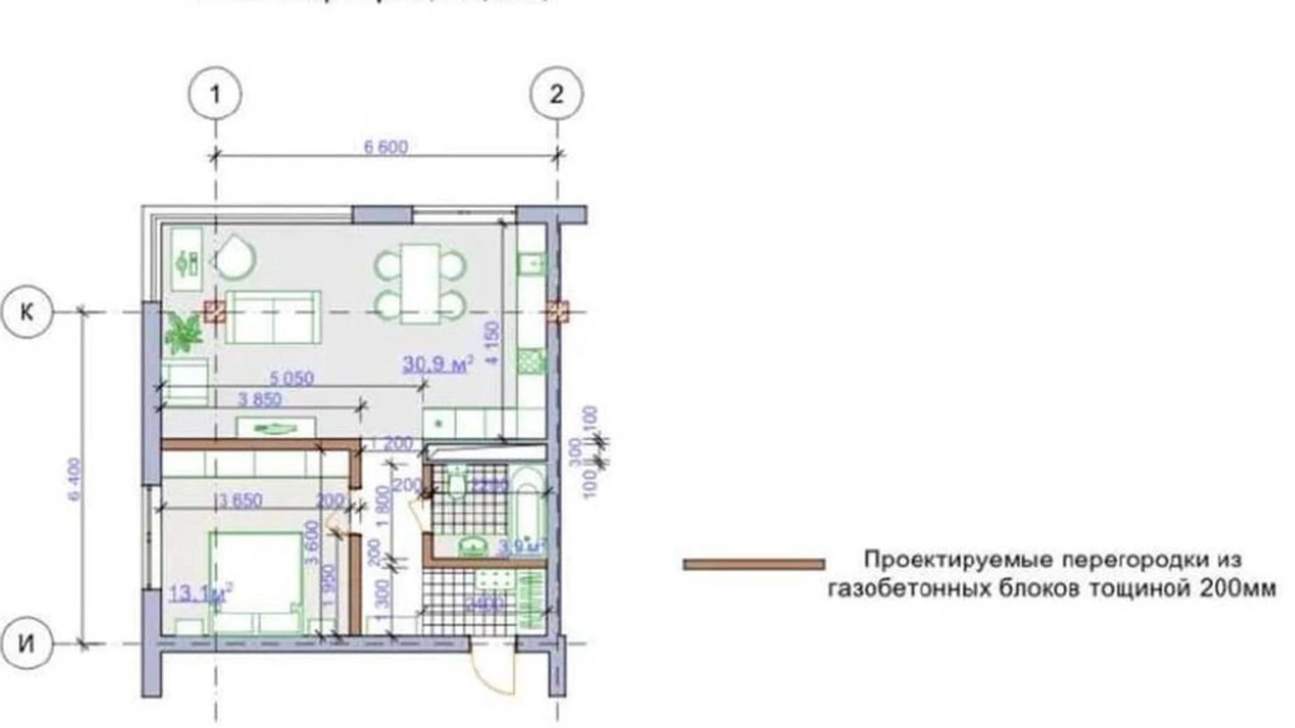 Продається 1-кімнатна квартира 57 кв. м у Одесі, вул. Геранієва