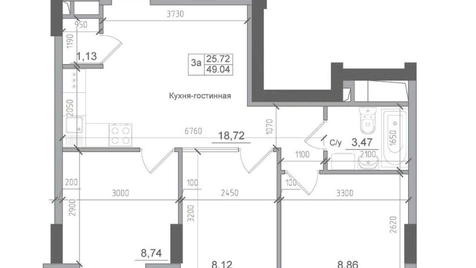 Продается 3-комнатная квартира 50 кв. м в Одессе, ул. Спрейса, 22