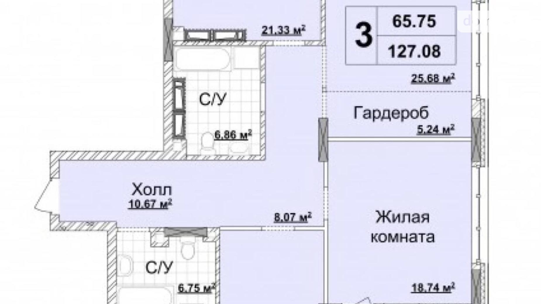 Продается 3-комнатная квартира 127 кв. м в Киеве, ул. Андрея Верхогляда(Драгомирова), 15Б