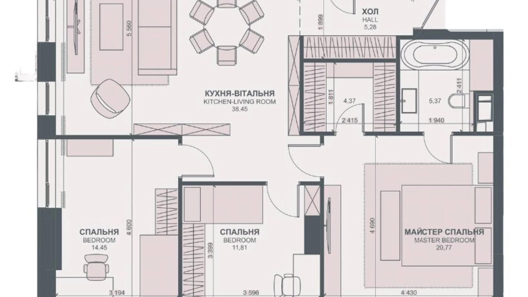 Продается 3-комнатная квартира 92 кв. м в Киеве, ул. Василия Тютюнника, 39