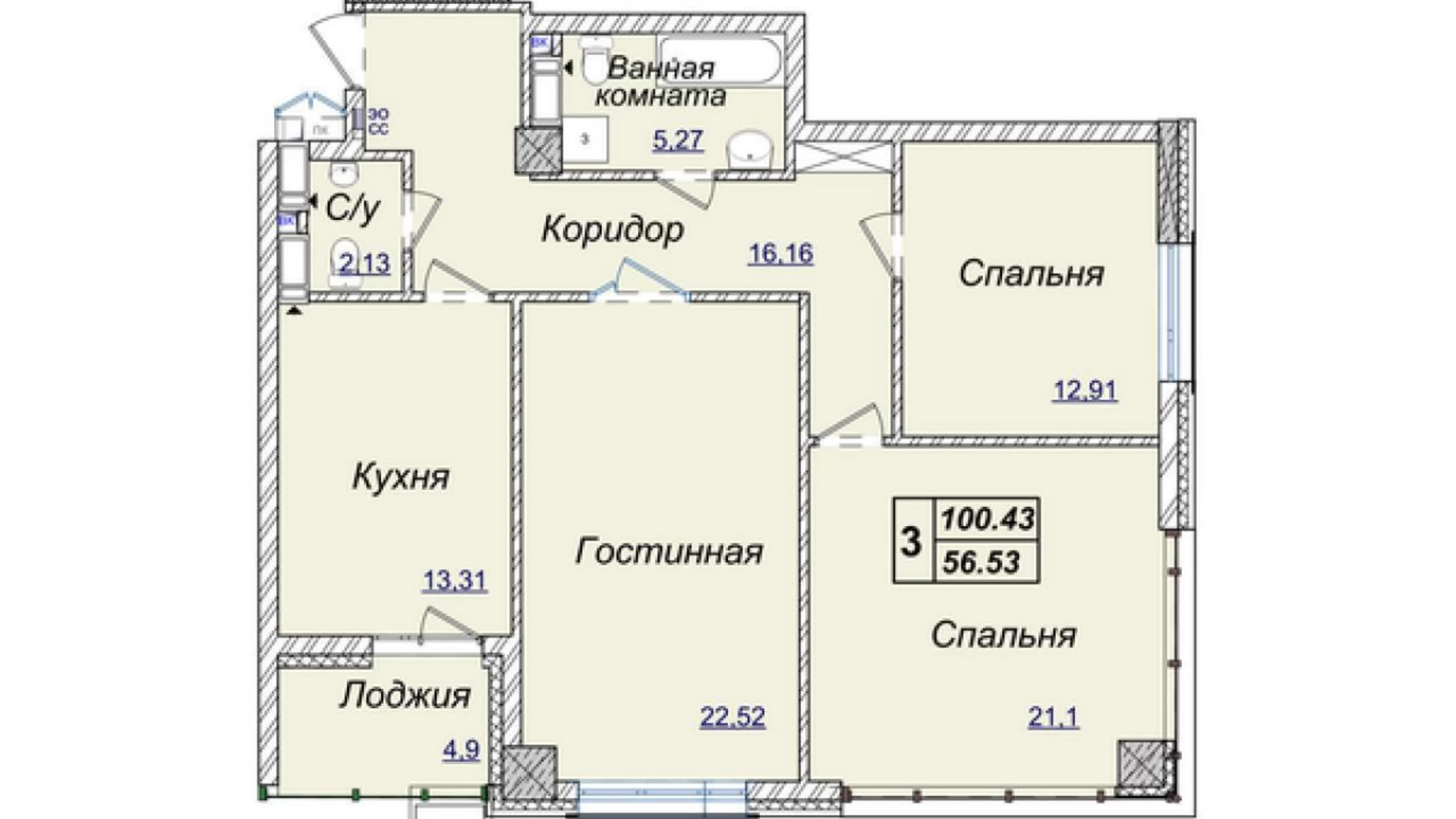 Продается 4-комнатная квартира 147 кв. м в Киеве, ул. Андрея Верхогляда(Драгомирова), 17В - фото 2