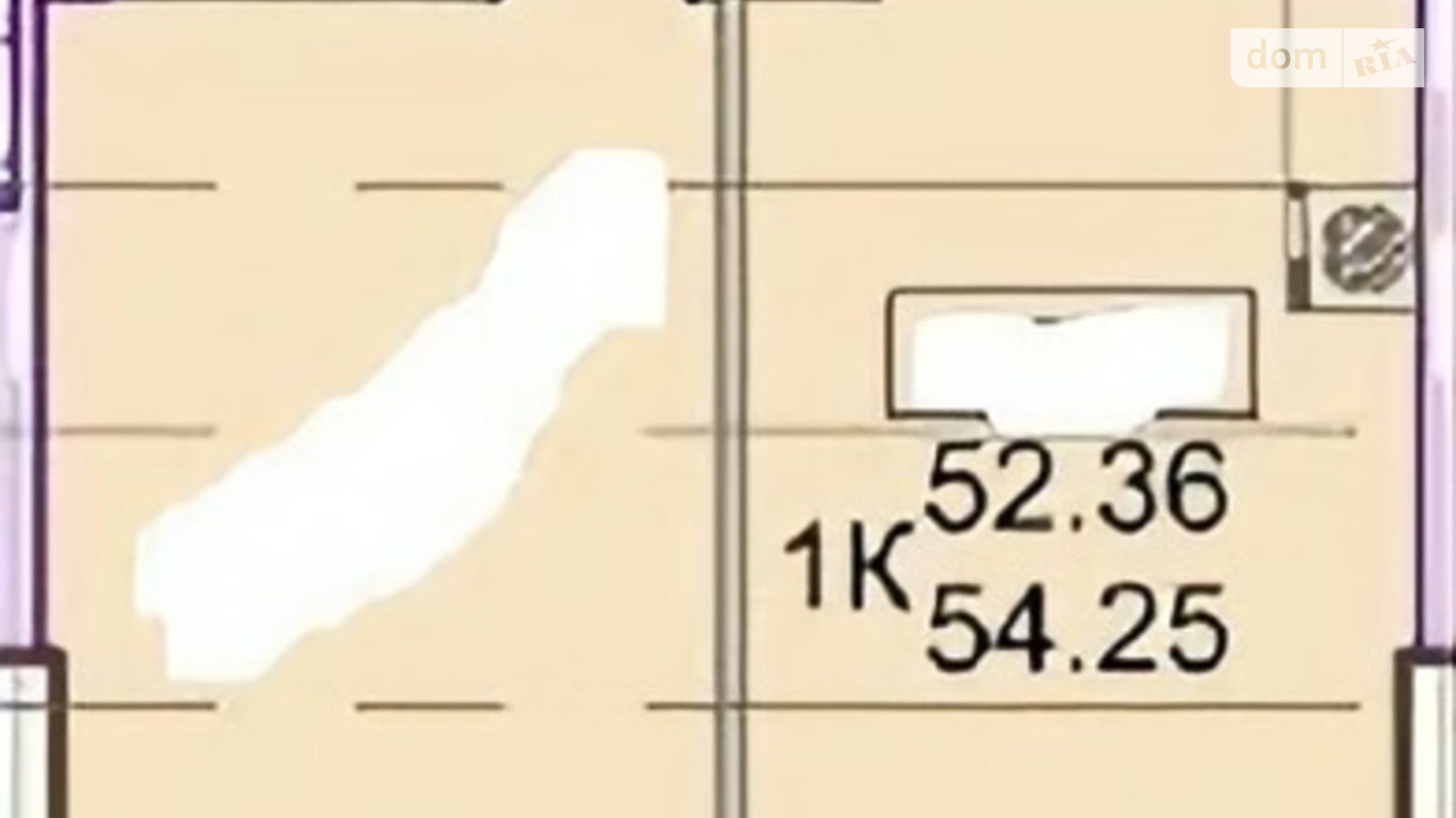 Продається 2-кімнатна квартира 54.24 кв. м у Одесі, вул. Генуезька