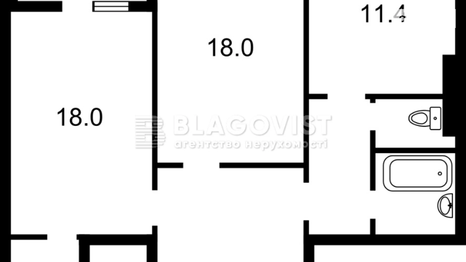 Продается 2-комнатная квартира 80 кв. м в Киеве, ул. Милославская, 16