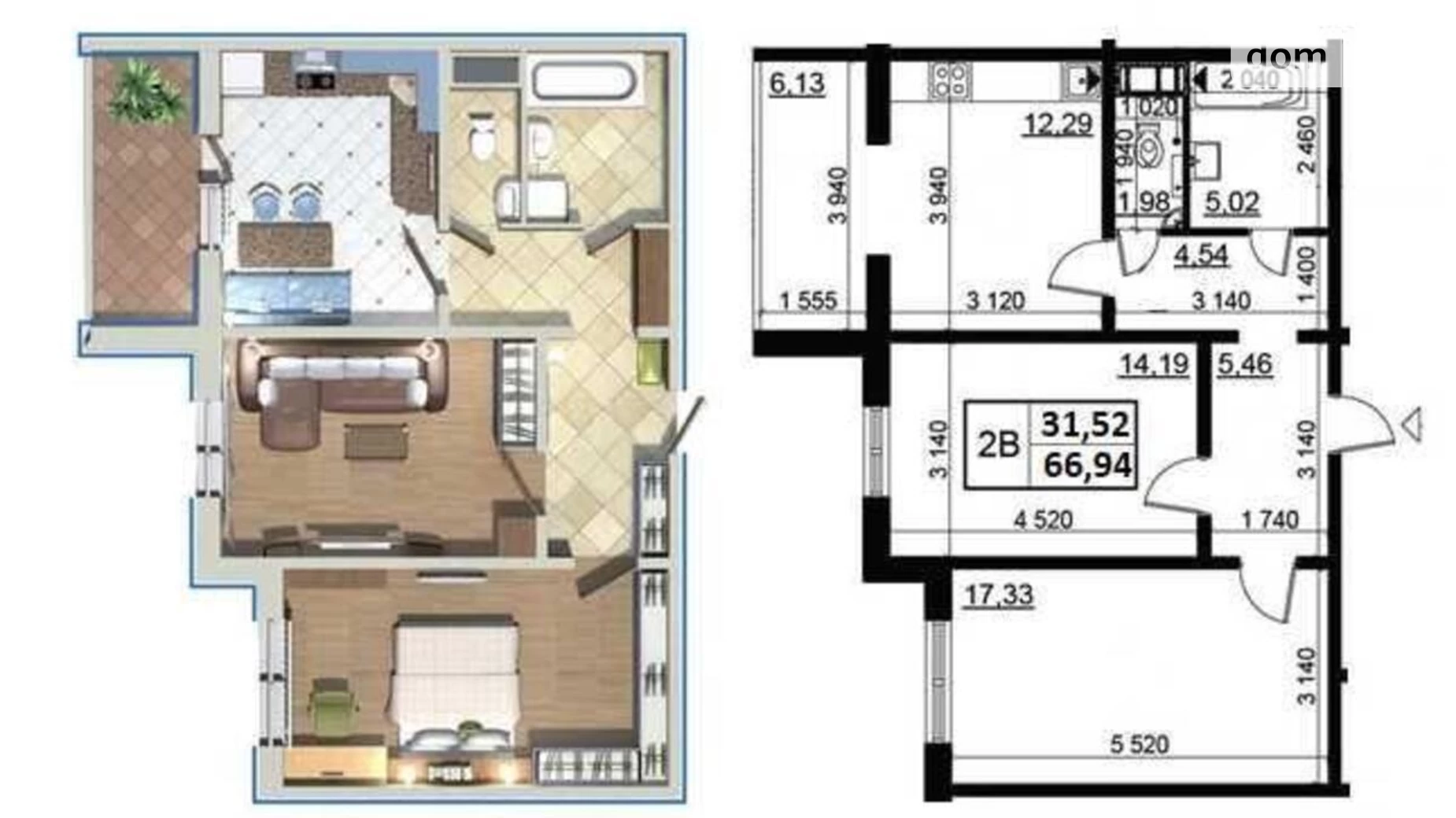 Продается 2-комнатная квартира 67 кв. м в Киеве, ул. Чавдар Елизаветы, 34