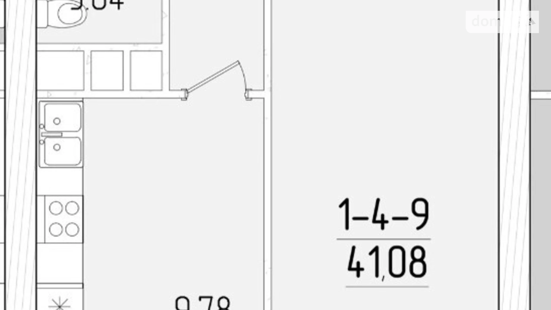 Продается 1-комнатная квартира 41.08 кв. м в Одессе, ул. Краснова, 3/67 - фото 5